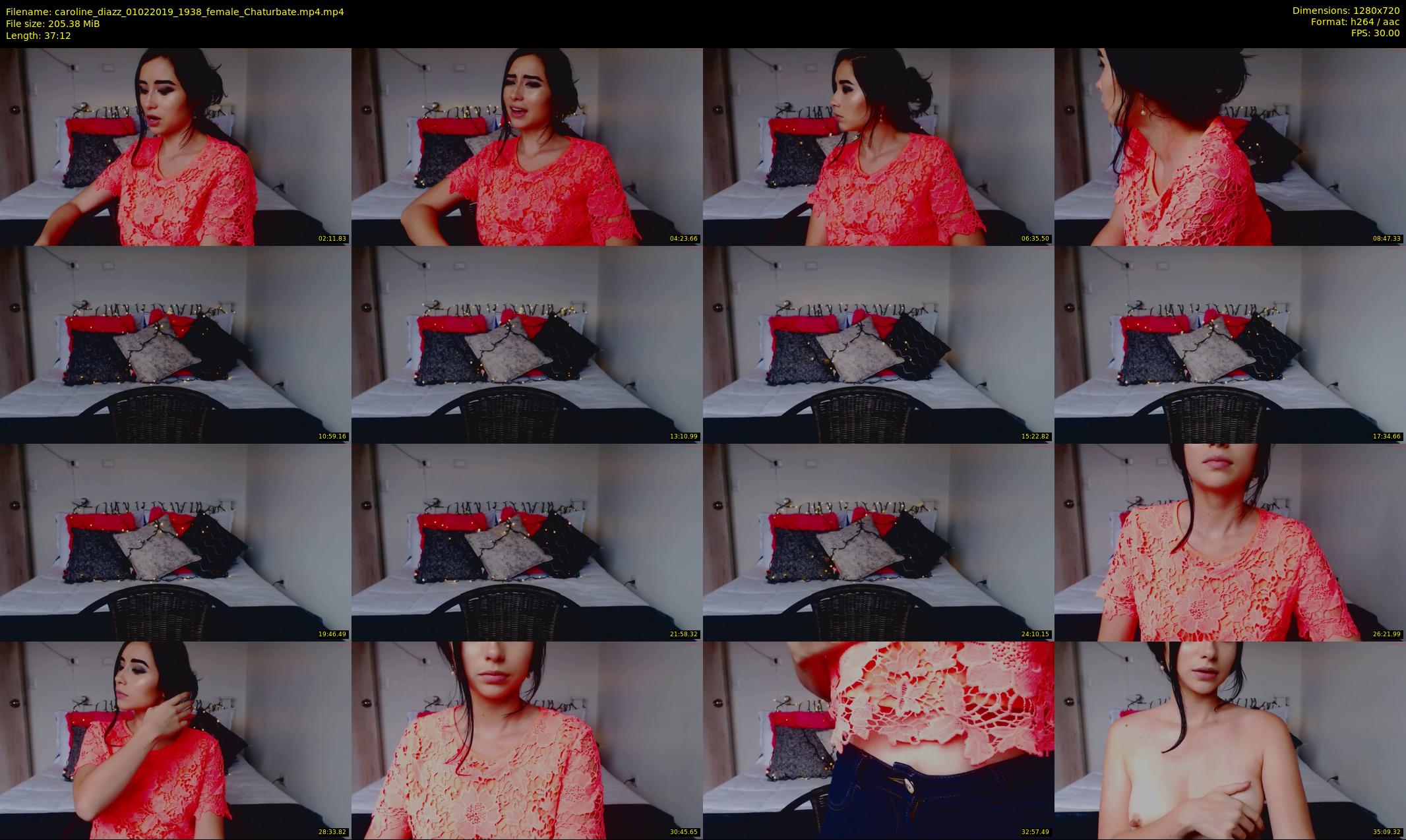 caroline_diazz — 38 minute Chaturbate female cam show recording, 720p, Feb 1, 2019