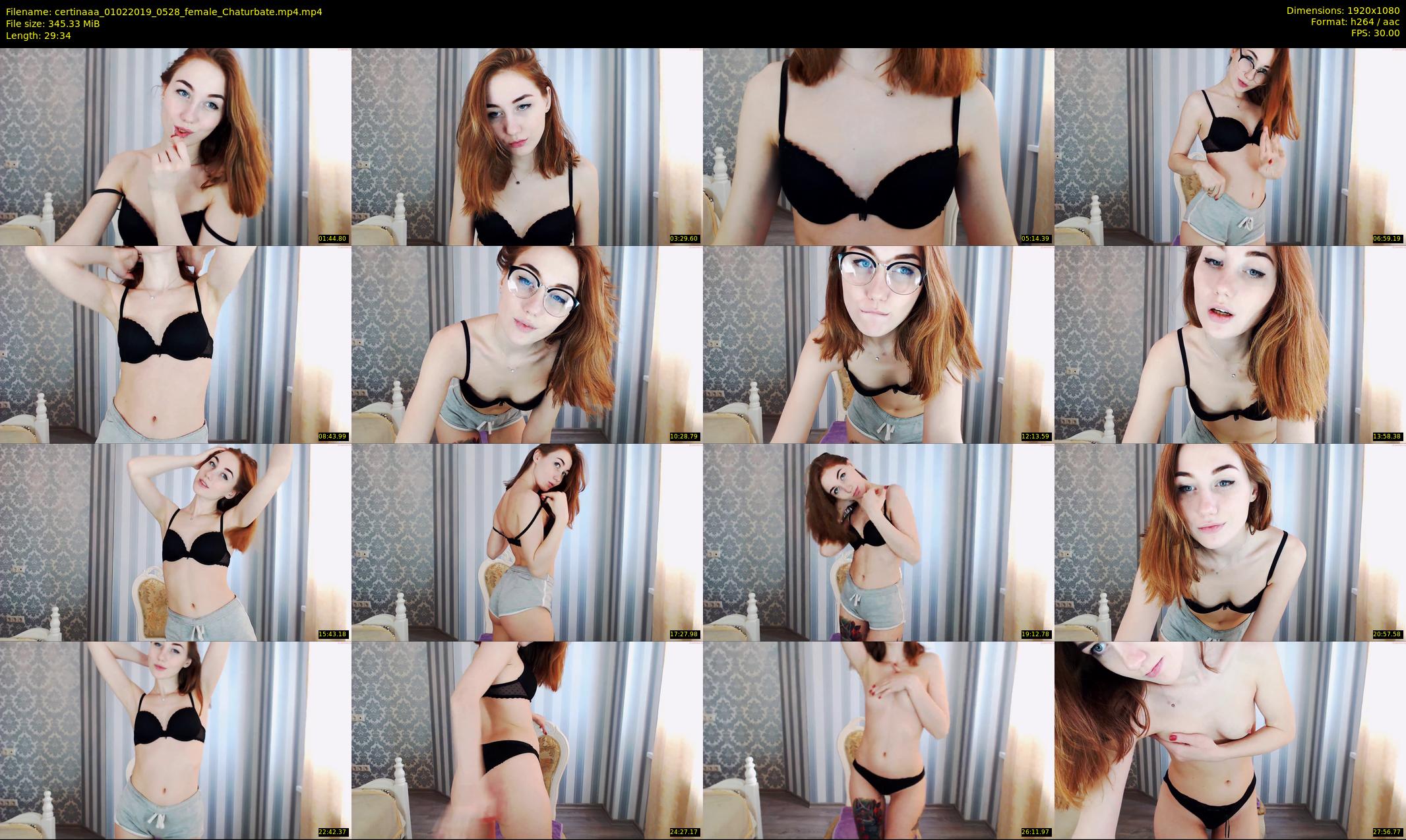 certinaaa — 30 minute Chaturbate female cam show recording, 1080p, Feb 1, 2019