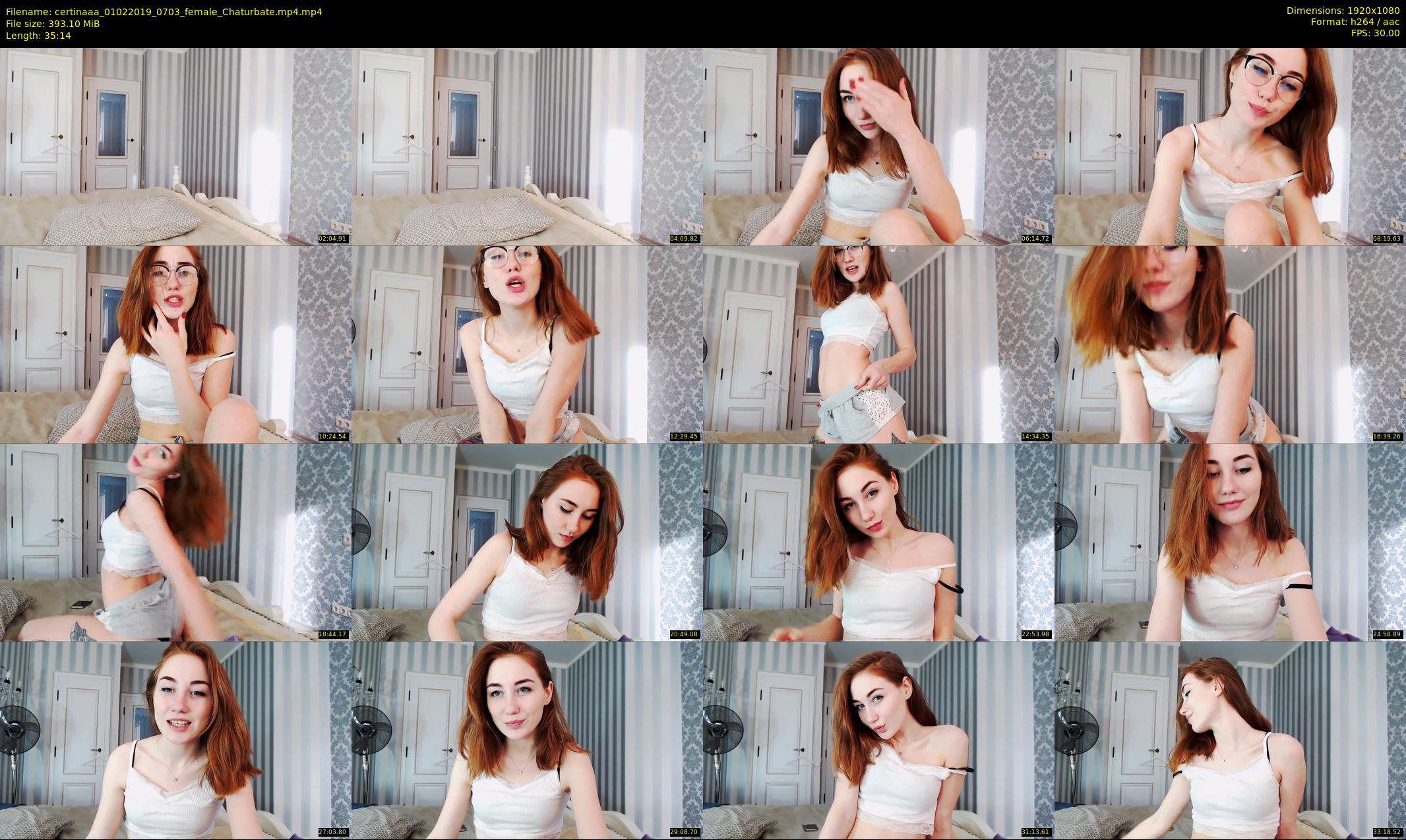 certinaaa — 36 minute Chaturbate female cam show recording, 1080p, Feb 1, 2019