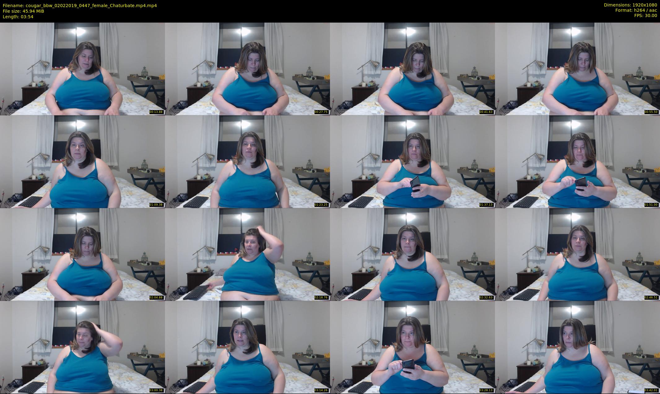 cougar_bbw — 4 minute Chaturbate female cam show recording, 1080p, Feb 2, 2019
