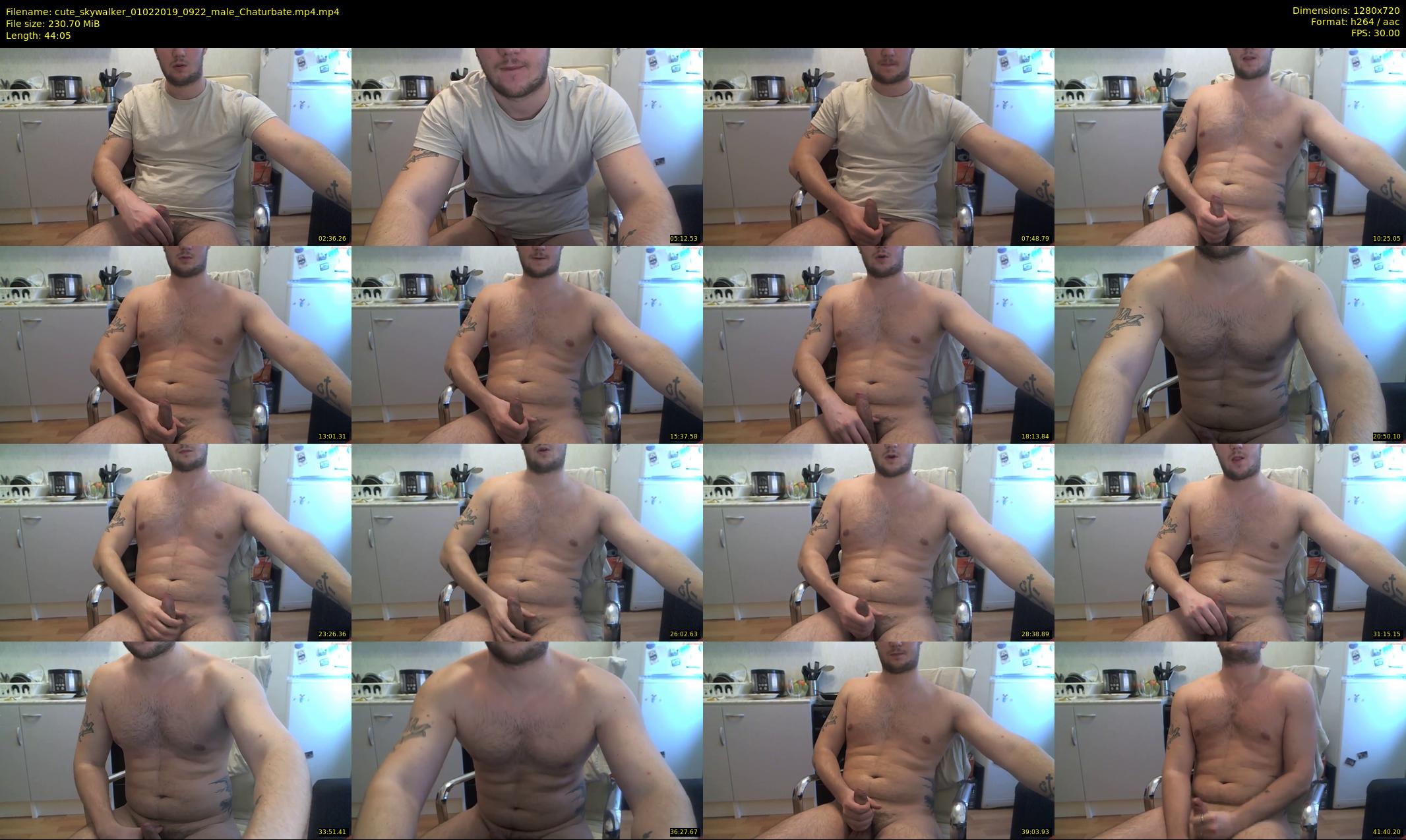 cute_skywalker — 45 minute Chaturbate male cam show recording, 720p, Feb 1, 2019