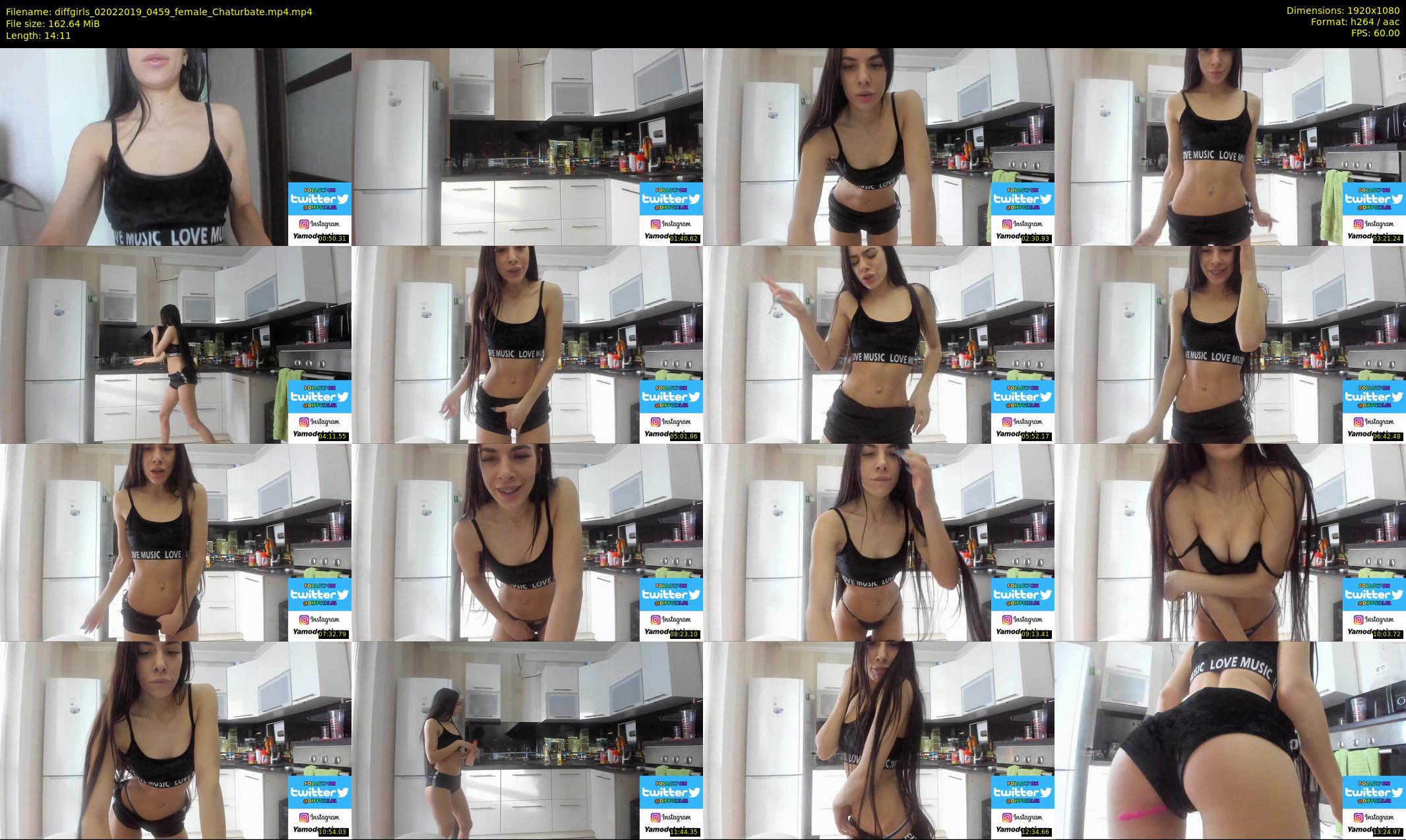 diffgirls — 15 minute Chaturbate female cam show recording, 1080p, Feb 2, 2019
