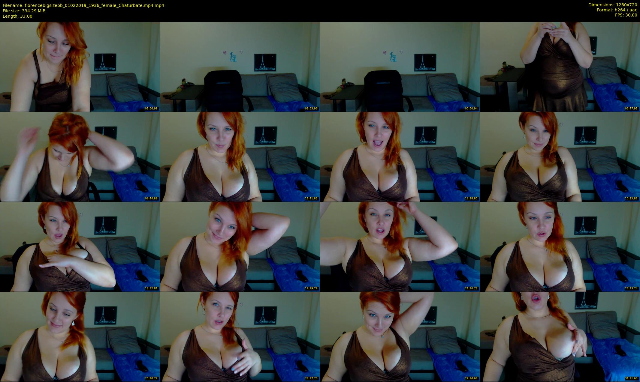 florencebigsizebb — 33 minute Chaturbate female cam show recording, 720p, Feb 1, 2019