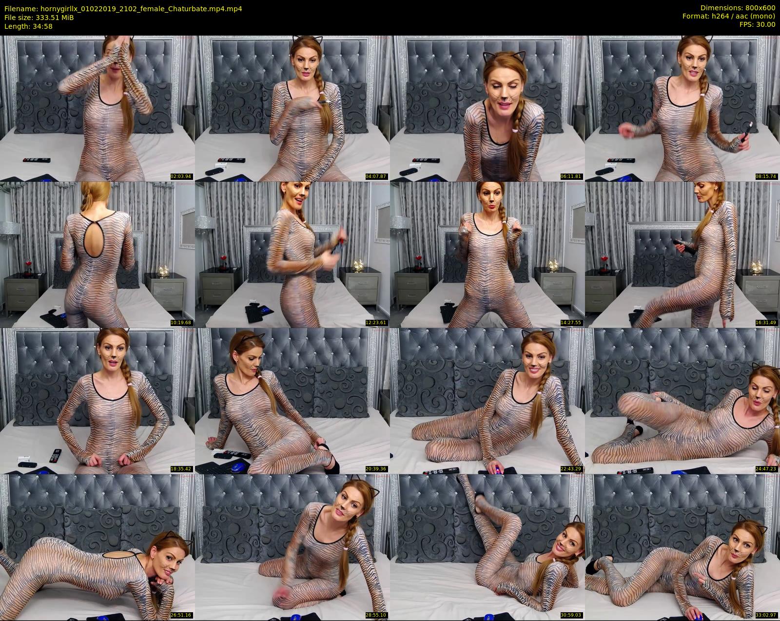 hornygirllx — 35 minute Chaturbate female cam show recording, 480p, Feb 1, 2019