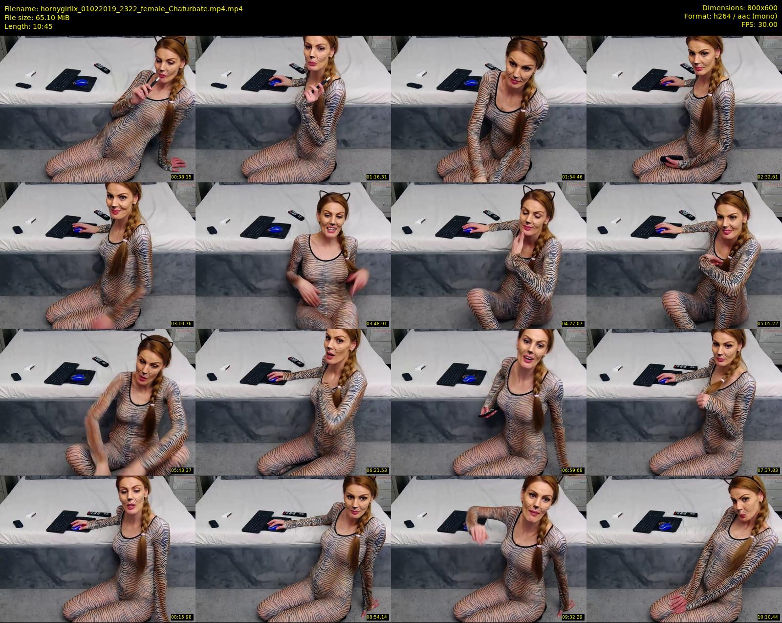 hornygirllx — 11 minute Chaturbate female cam show recording, 480p, Feb 1, 2019