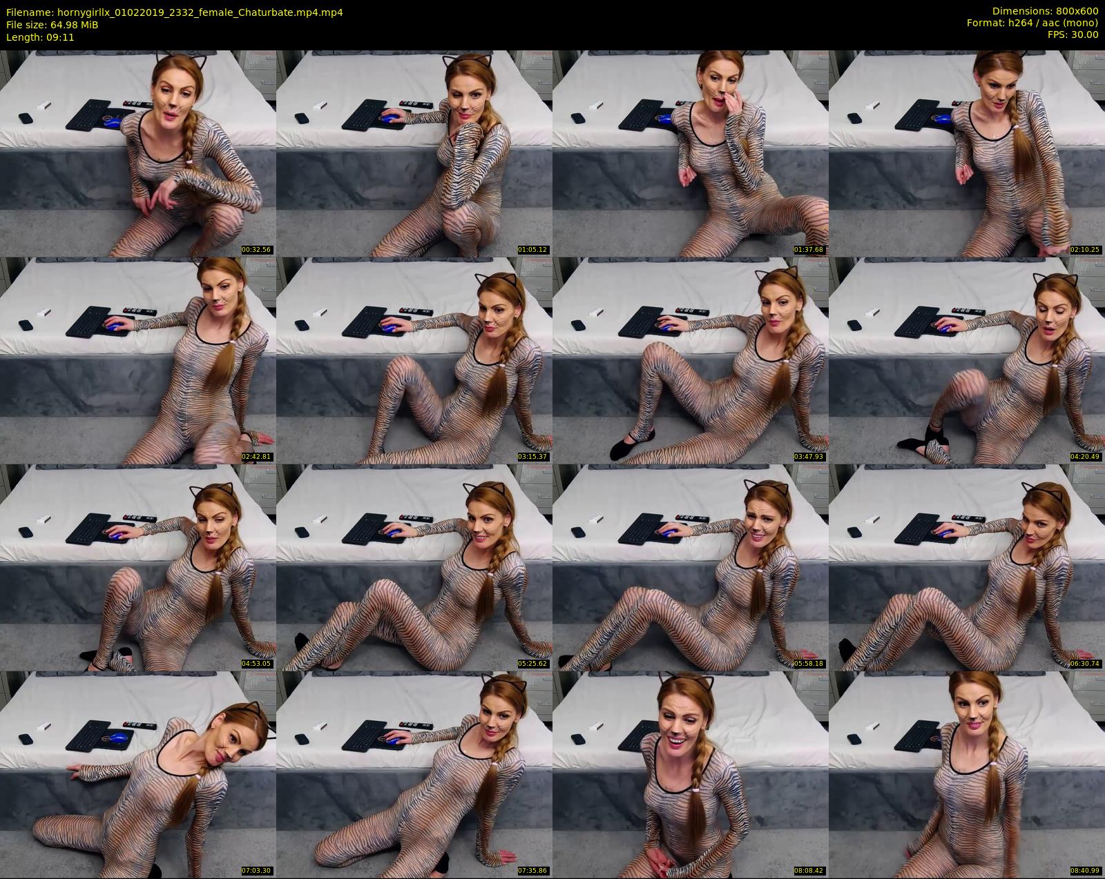 hornygirllx — 10 minute Chaturbate female cam show recording, 480p, Feb 1, 2019