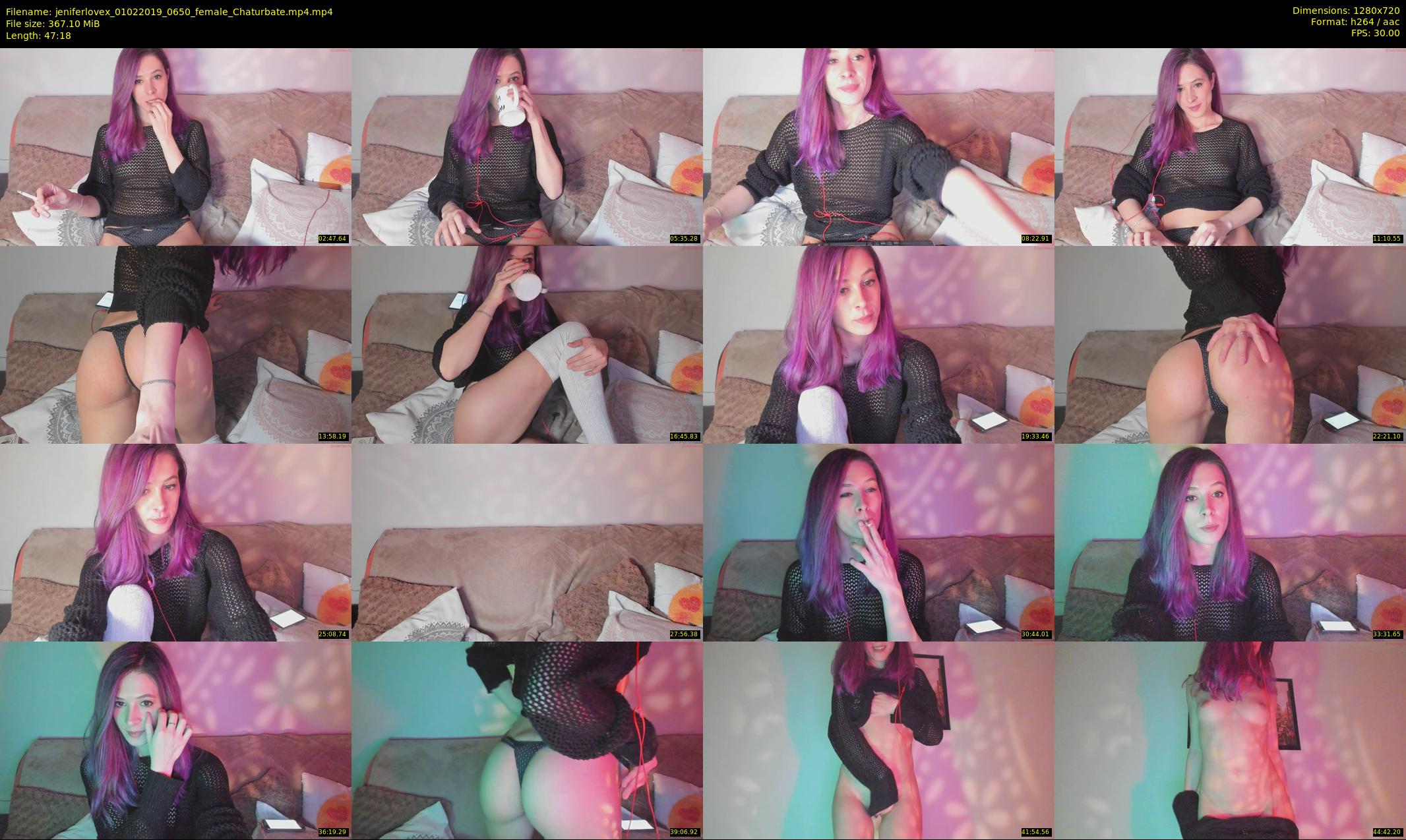 jeniferlovex — 48 minute Chaturbate female cam show recording, 720p, Feb 1, 2019