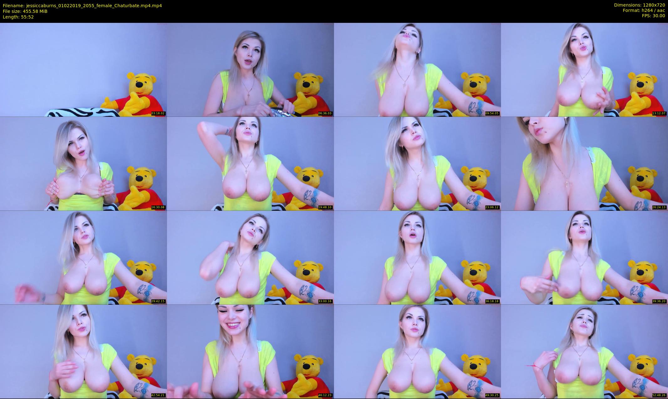 jessiccaburns — 56 minute Chaturbate female cam show recording, 720p, Feb 1, 2019