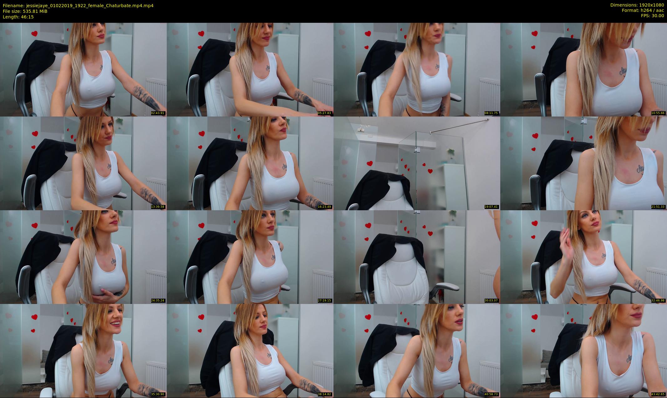 jessiejaye — 47 minute Chaturbate female cam show recording, 1080p, Feb 1, 2019