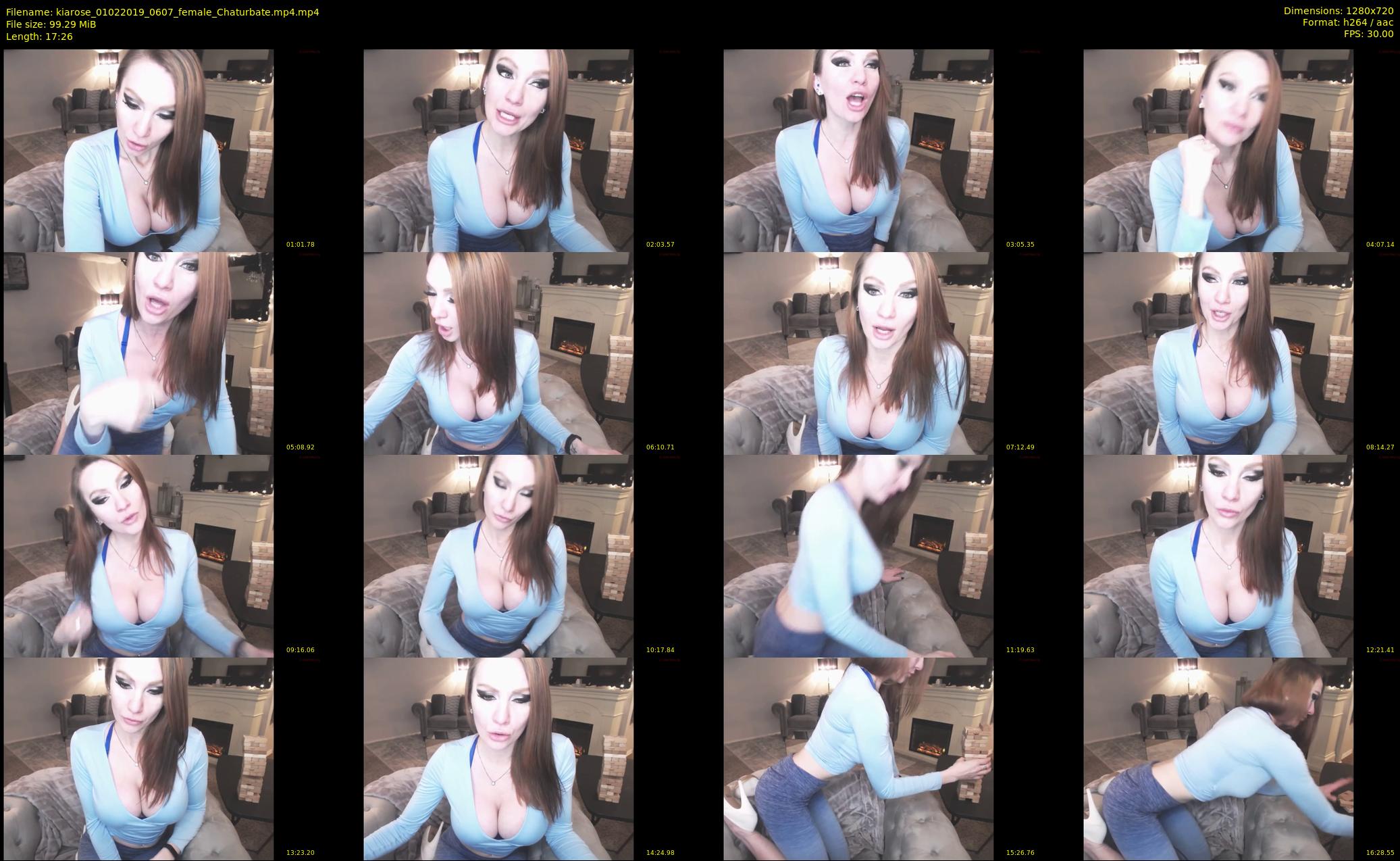 kiarose — 18 minute Chaturbate female cam show recording, 720p, Feb 1, 2019