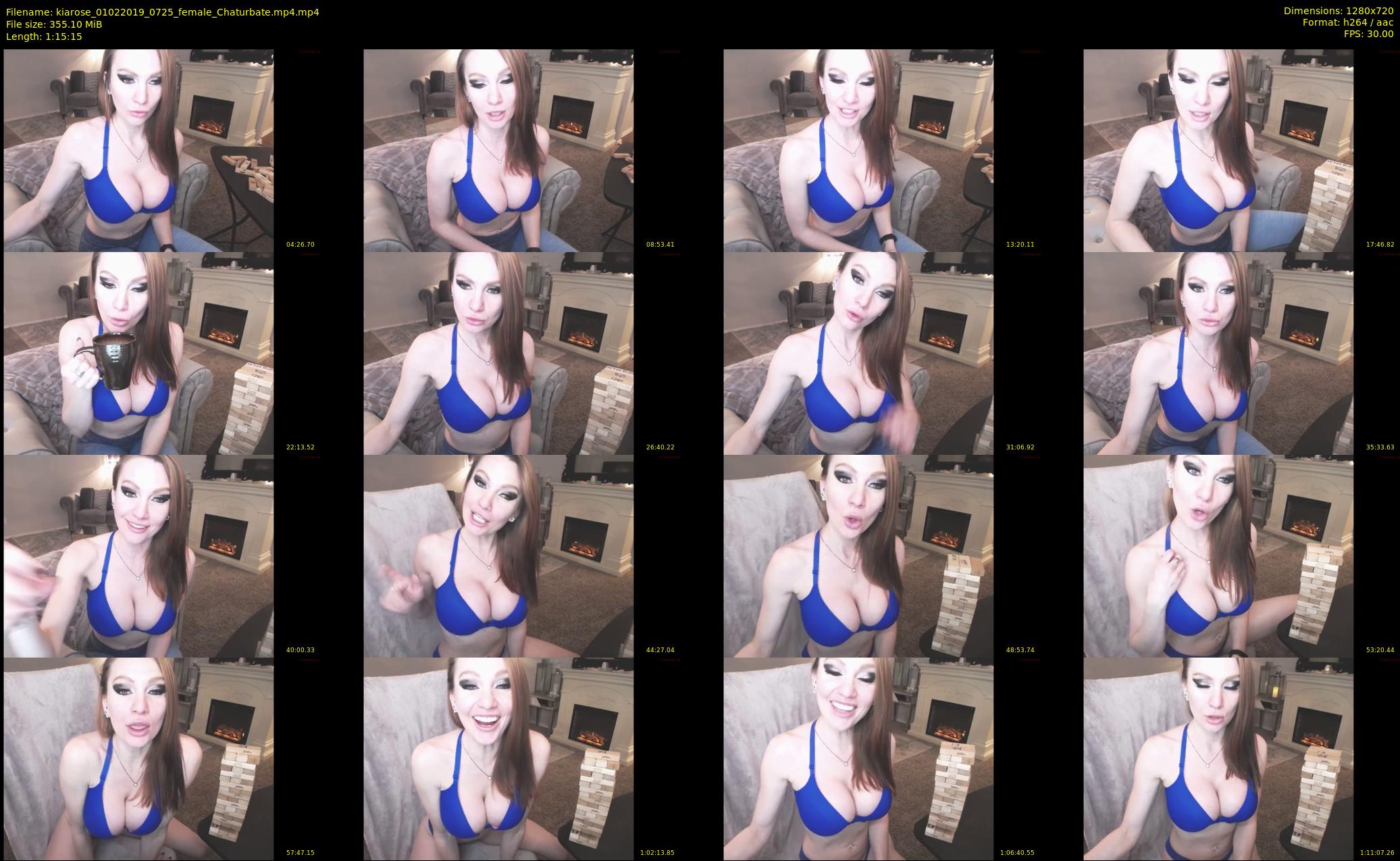 kiarose — 76 minute Chaturbate female cam show recording, 720p, Feb 1, 2019