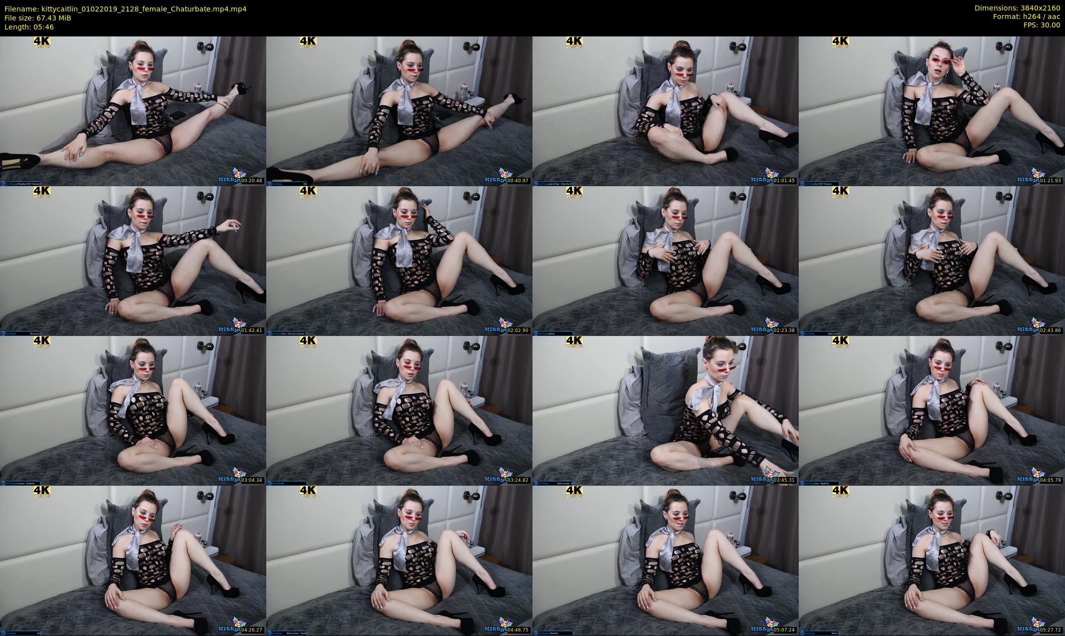 kittycaitlin — 6 minute Chaturbate female cam show recording, 4K, Feb 1, 2019