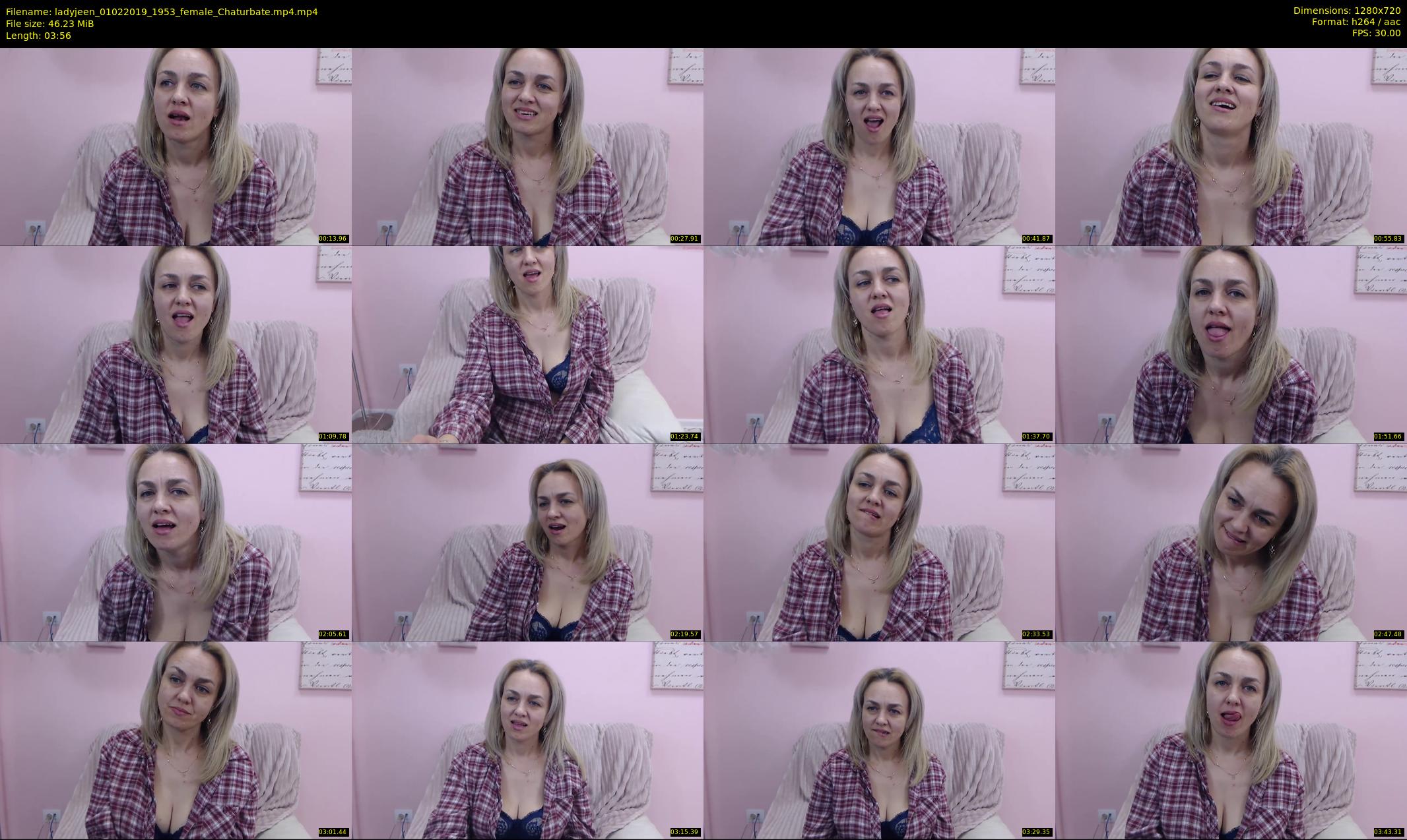 ladyjeen — 4 minute Chaturbate female cam show recording, 720p, Feb 1, 2019