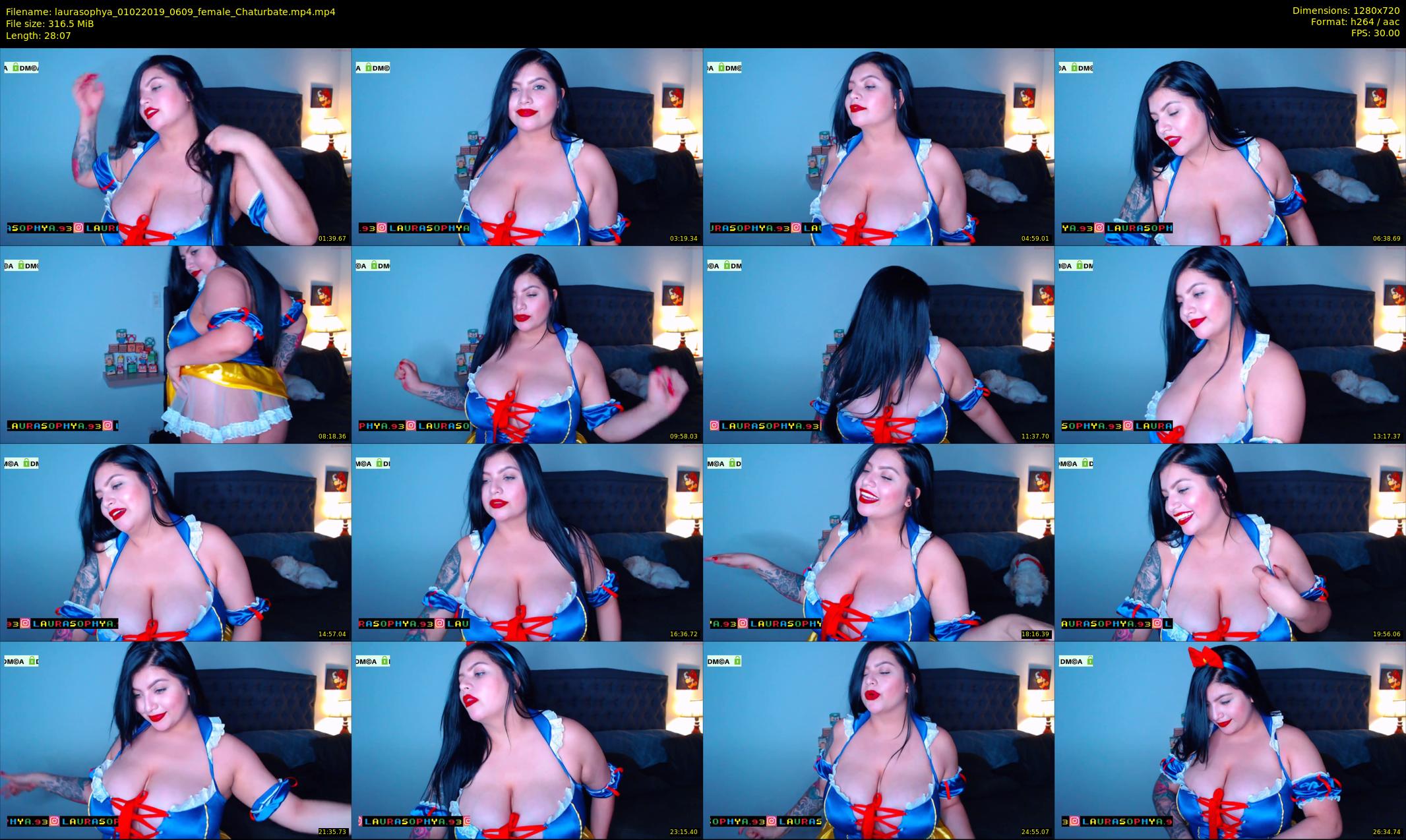 laurasophya — 29 minute Chaturbate female cam show recording, 720p, Feb 1, 2019