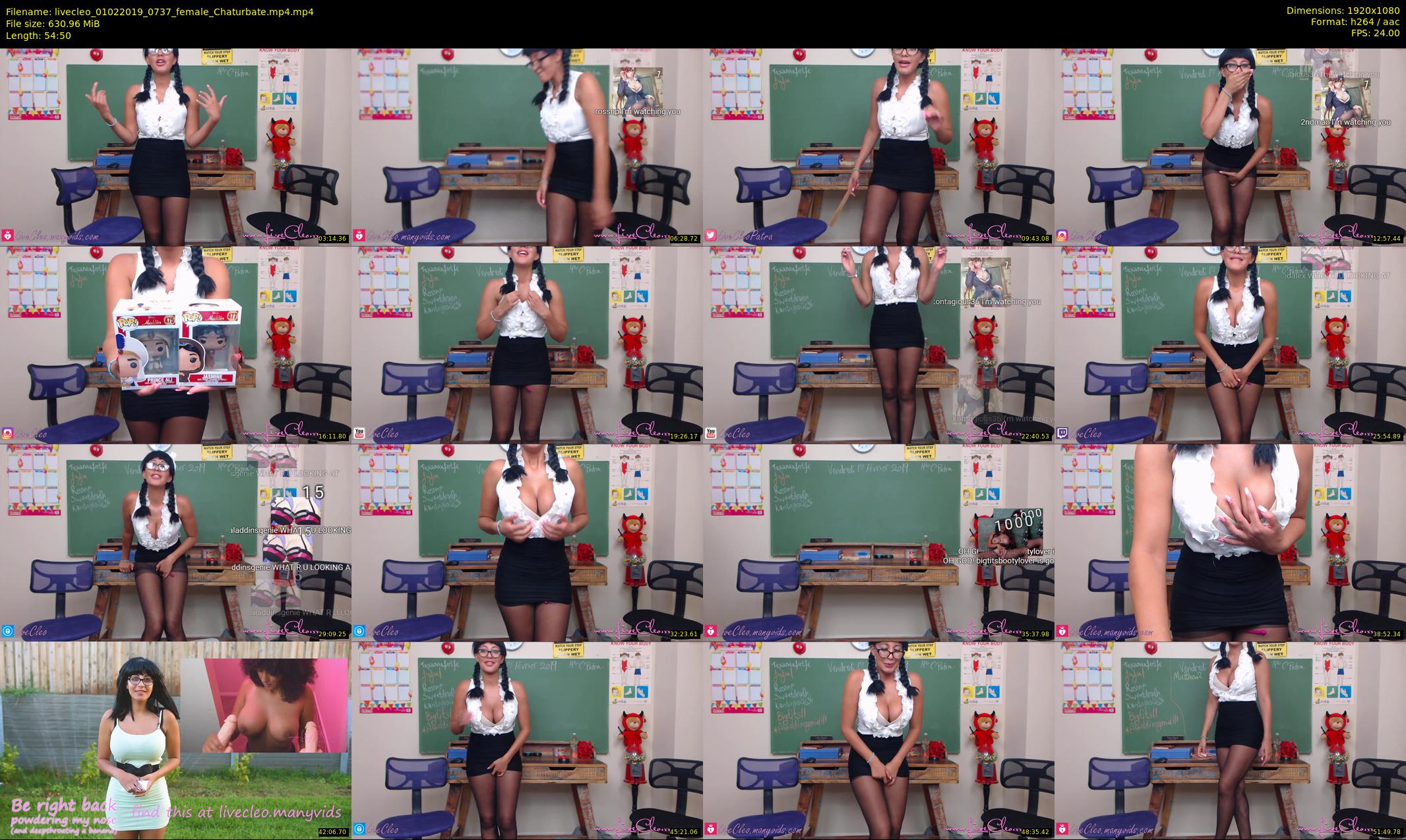 livecleo — 55 minute Chaturbate female cam show recording, 1080p, Feb 1, 2019