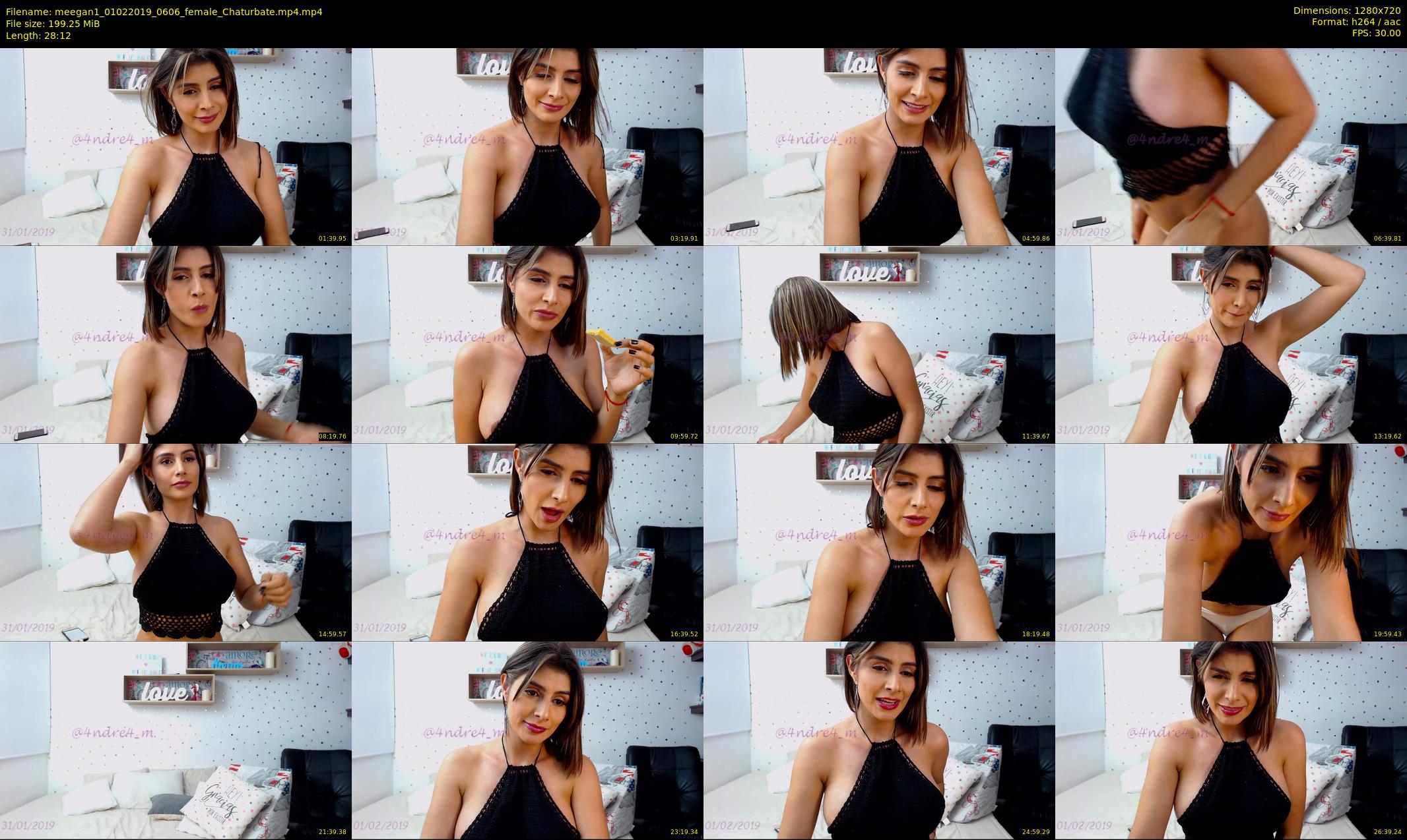 meegan1 — 29 minute Chaturbate female cam show recording, 720p, Feb 1, 2019