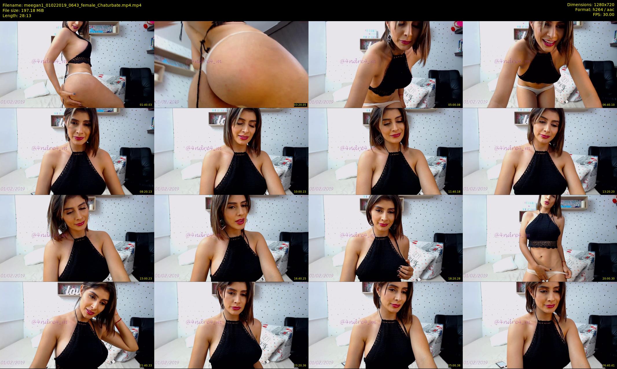 meegan1 — 29 minute Chaturbate female cam show recording, 720p, Feb 1, 2019