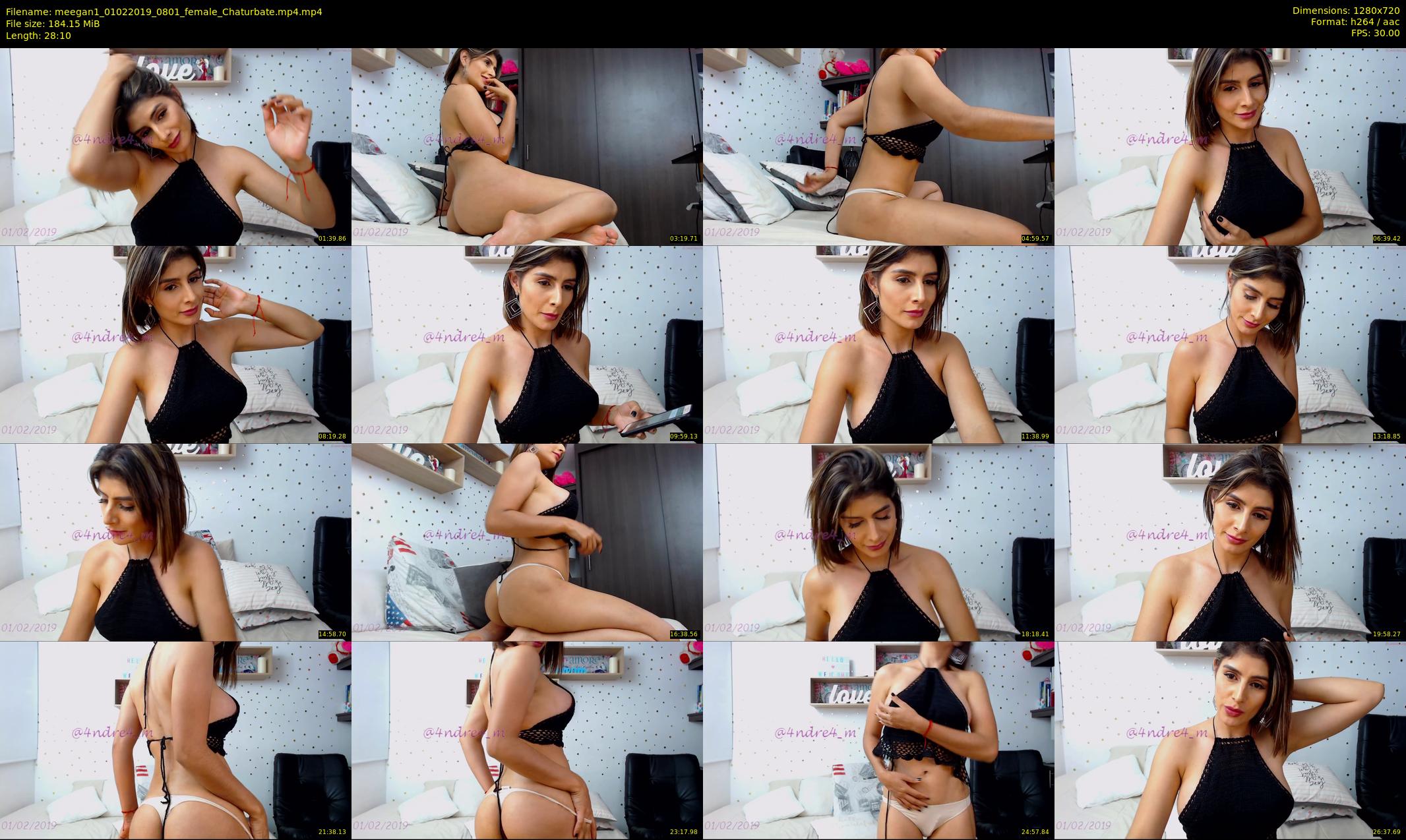 meegan1 — 29 minute Chaturbate female cam show recording, 720p, Feb 1, 2019