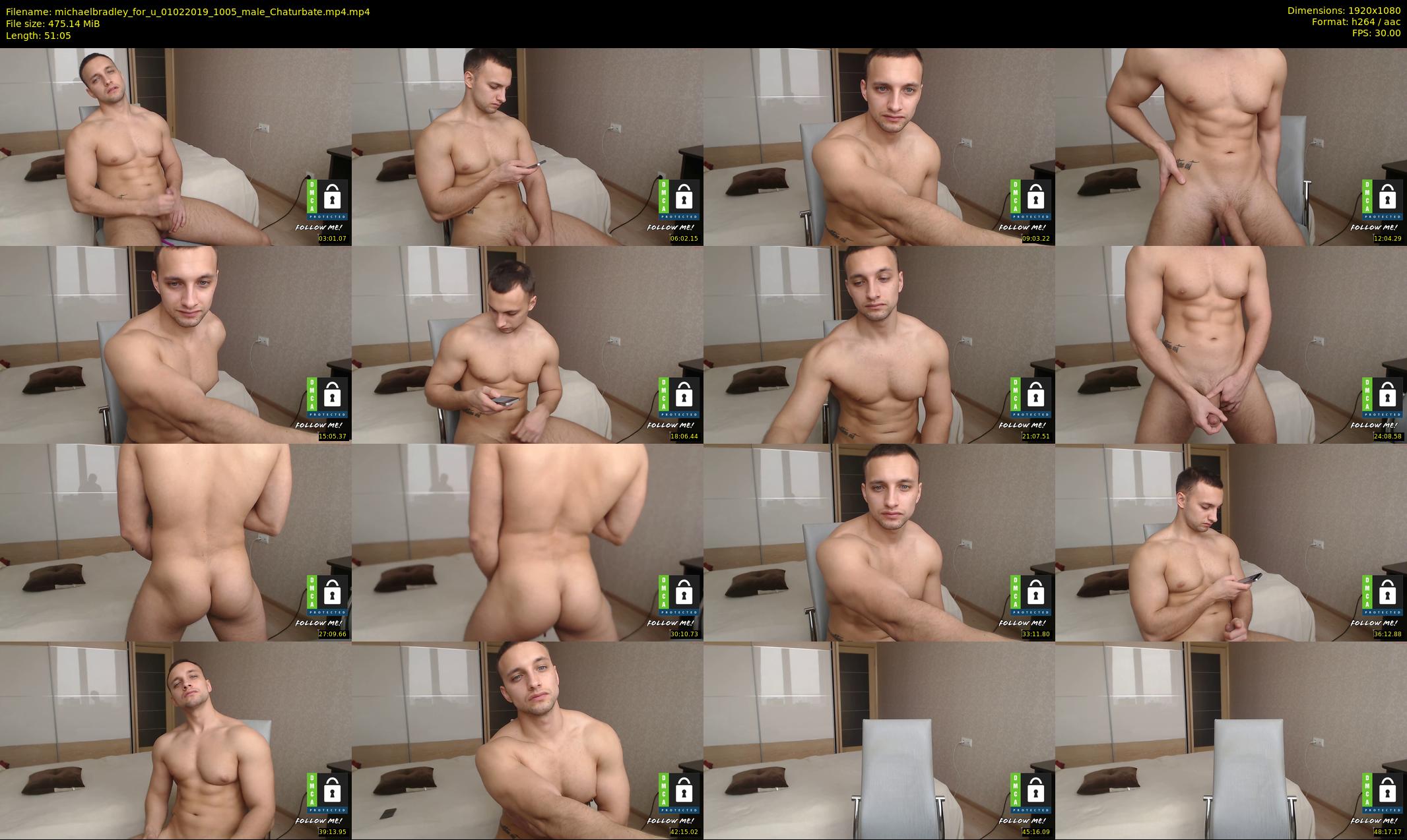 michaelbradley_for_u — 52 minute Chaturbate male cam show recording, 1080p, Feb 1, 2019