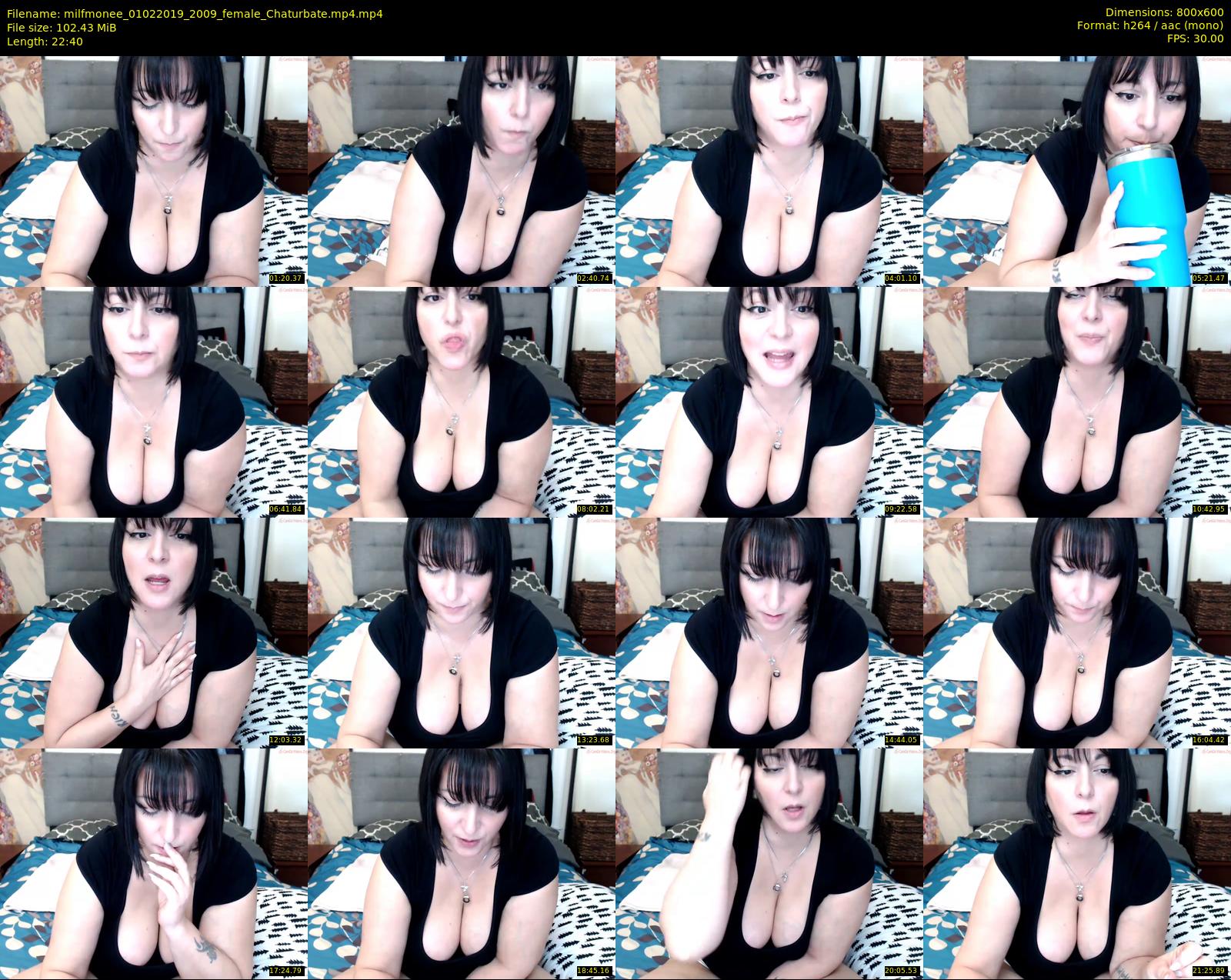 milfmonee — 23 minute Chaturbate female cam show recording, 480p, Feb 1, 2019
