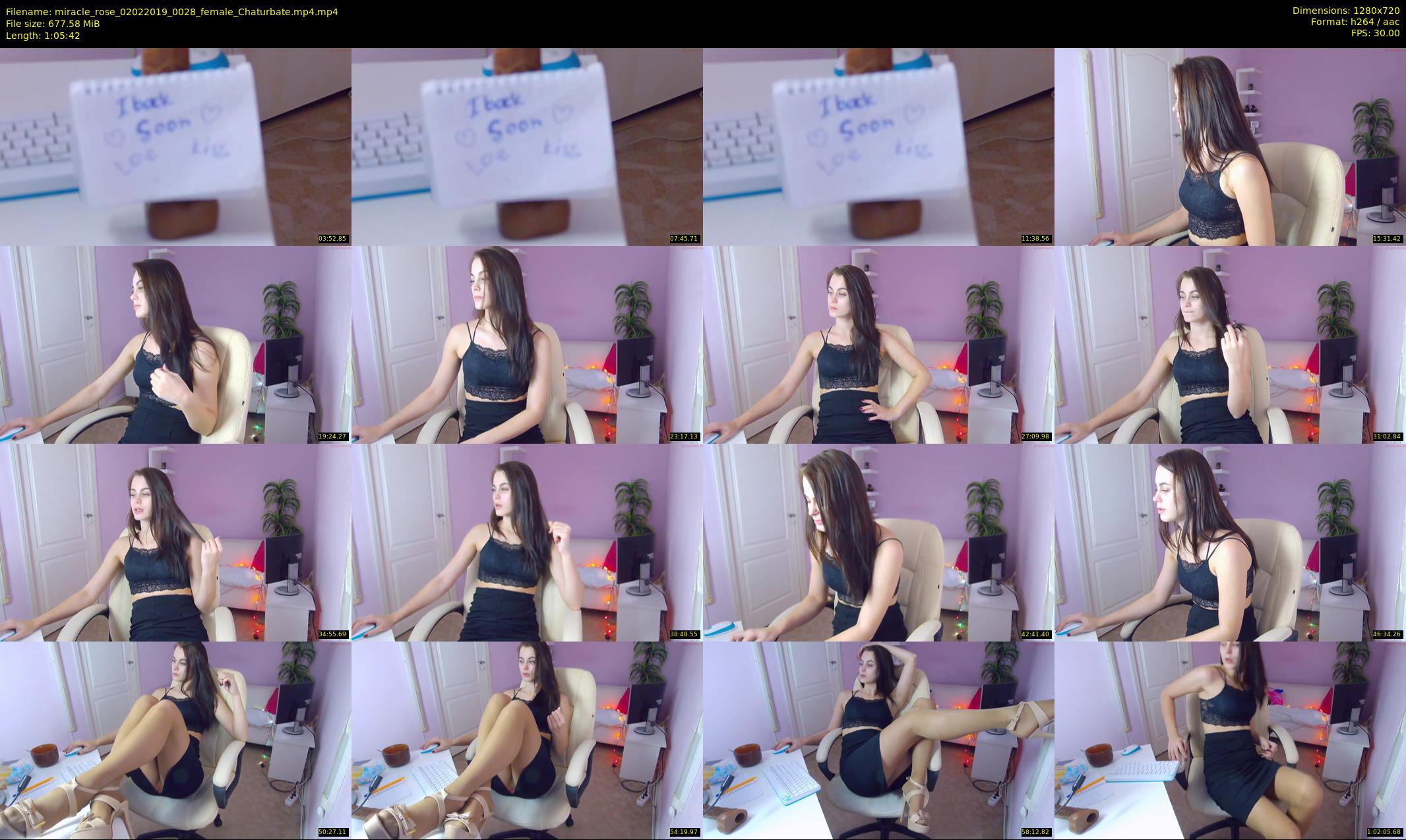 miracle_rose — 66 minute Chaturbate female cam show recording, 720p, Feb 2, 2019
