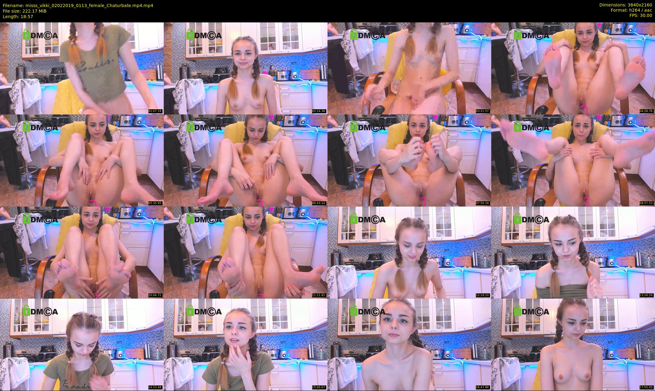 misss_vikki — 19 minute Chaturbate female cam show recording, 4K, Feb 2, 2019