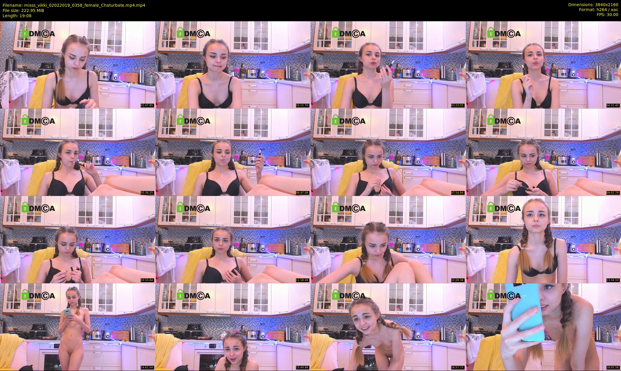 misss_vikki — 20 minute Chaturbate female cam show recording, 4K, Feb 2, 2019