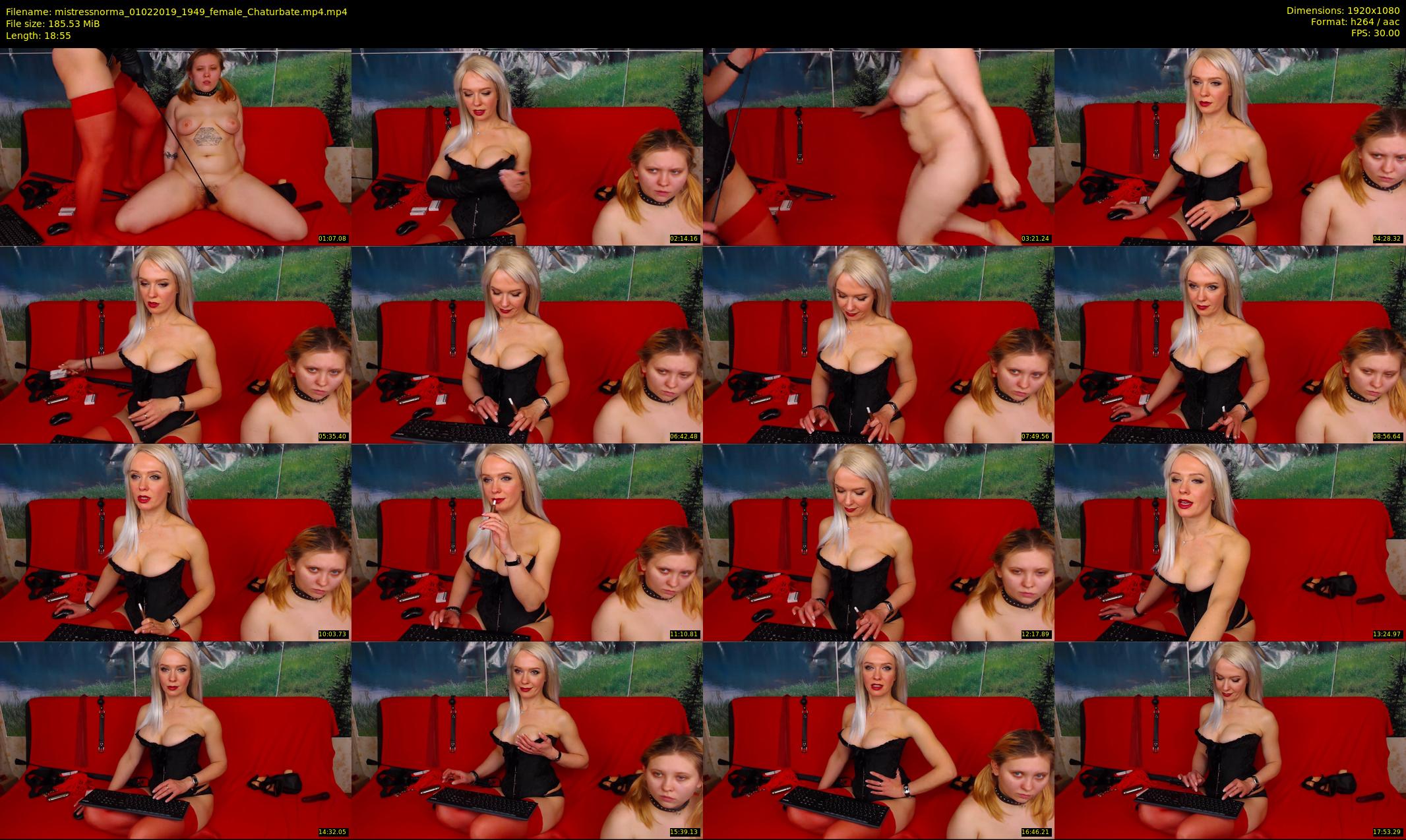 mistressnorma — 19 minute Chaturbate female cam show recording, 1080p, Feb 1, 2019