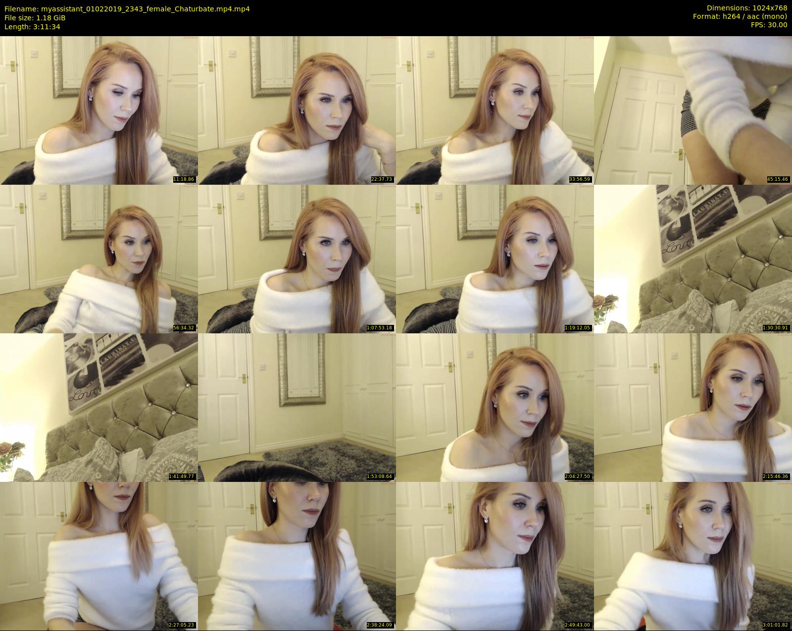 myassistant — 192 minute Chaturbate female cam show recording, 720p, Feb 1, 2019