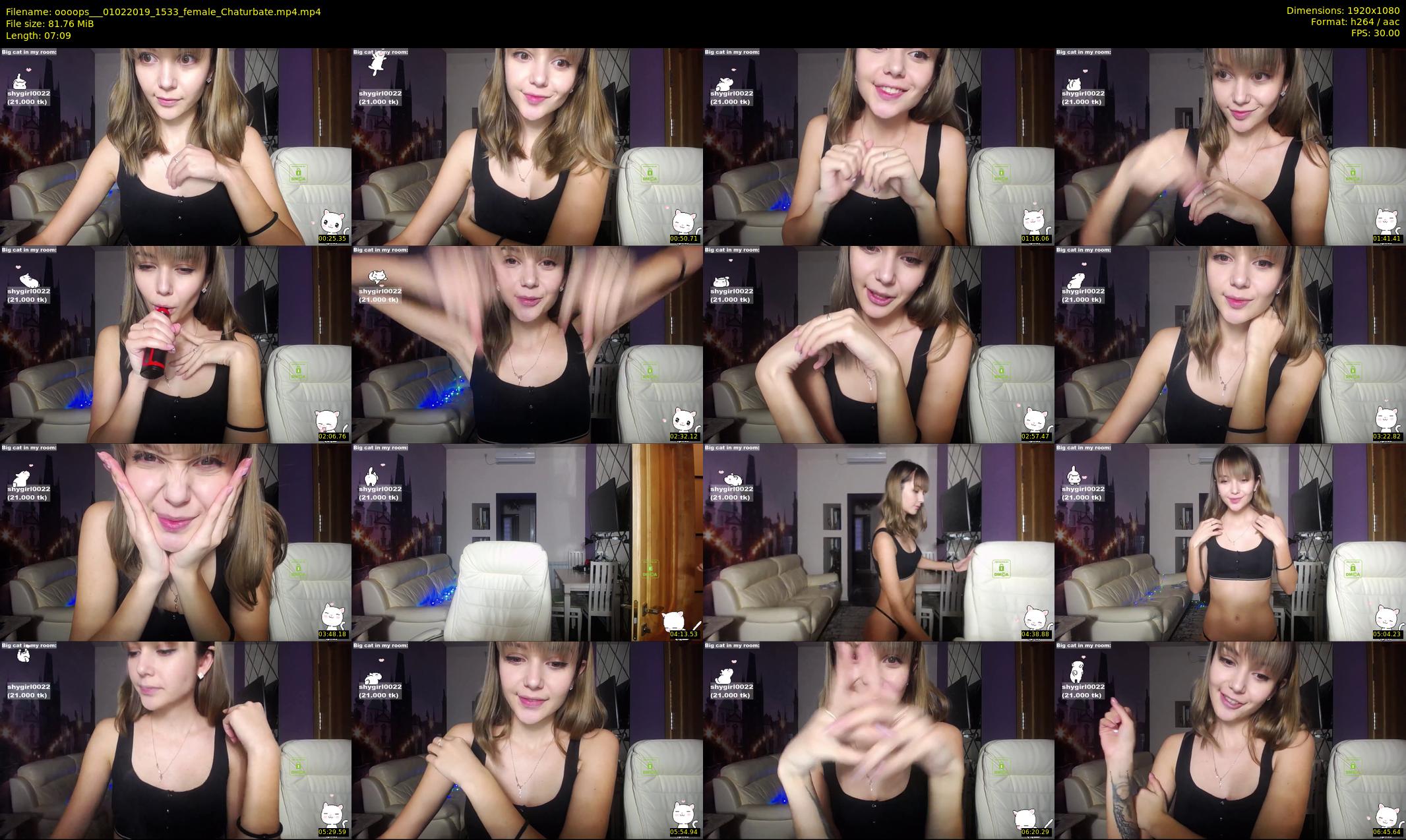 oooops__ — 8 minute Chaturbate female cam show recording, 1080p, Feb 1, 2019