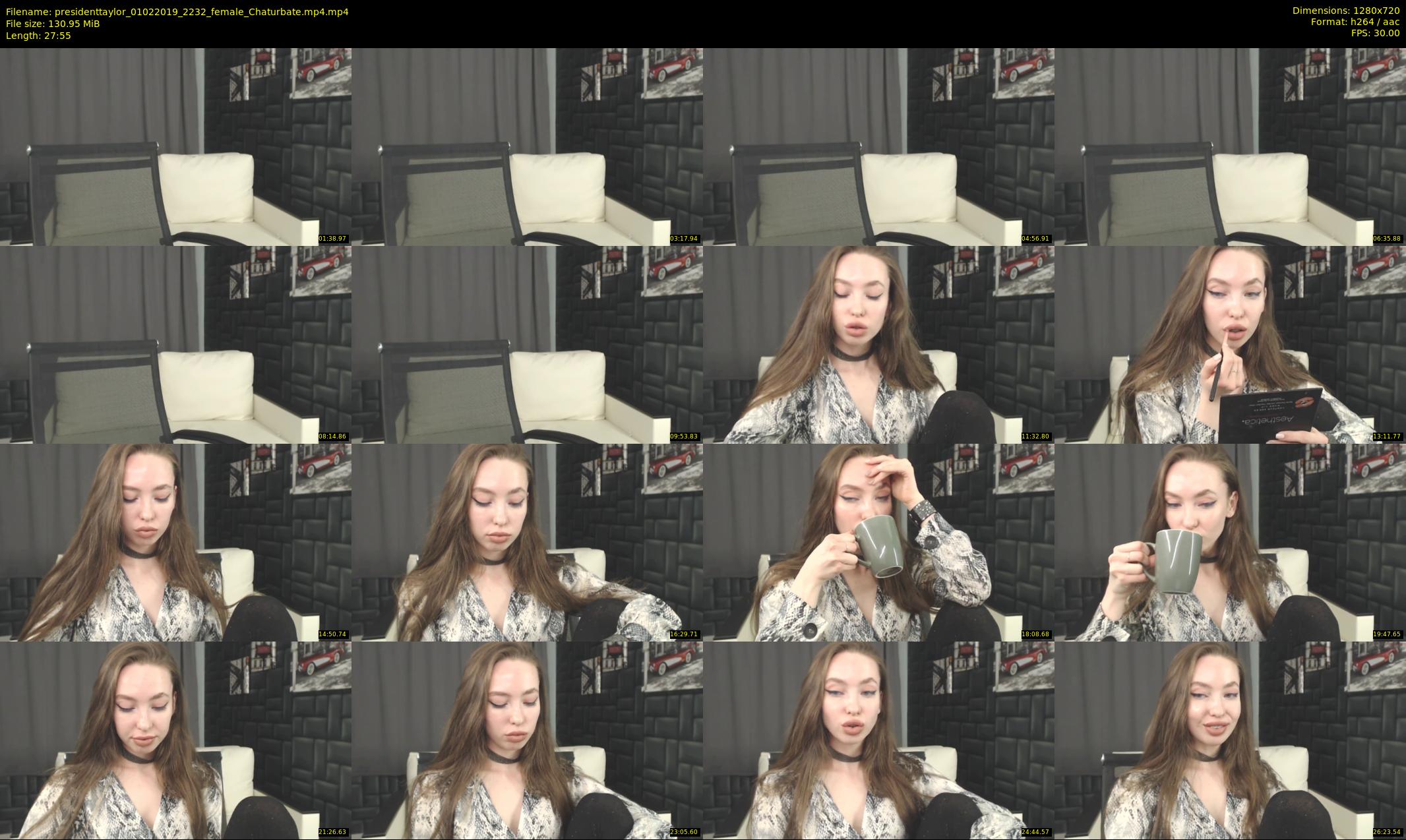 presidenttaylor — 28 minute Chaturbate female cam show recording, 720p, Feb 1, 2019