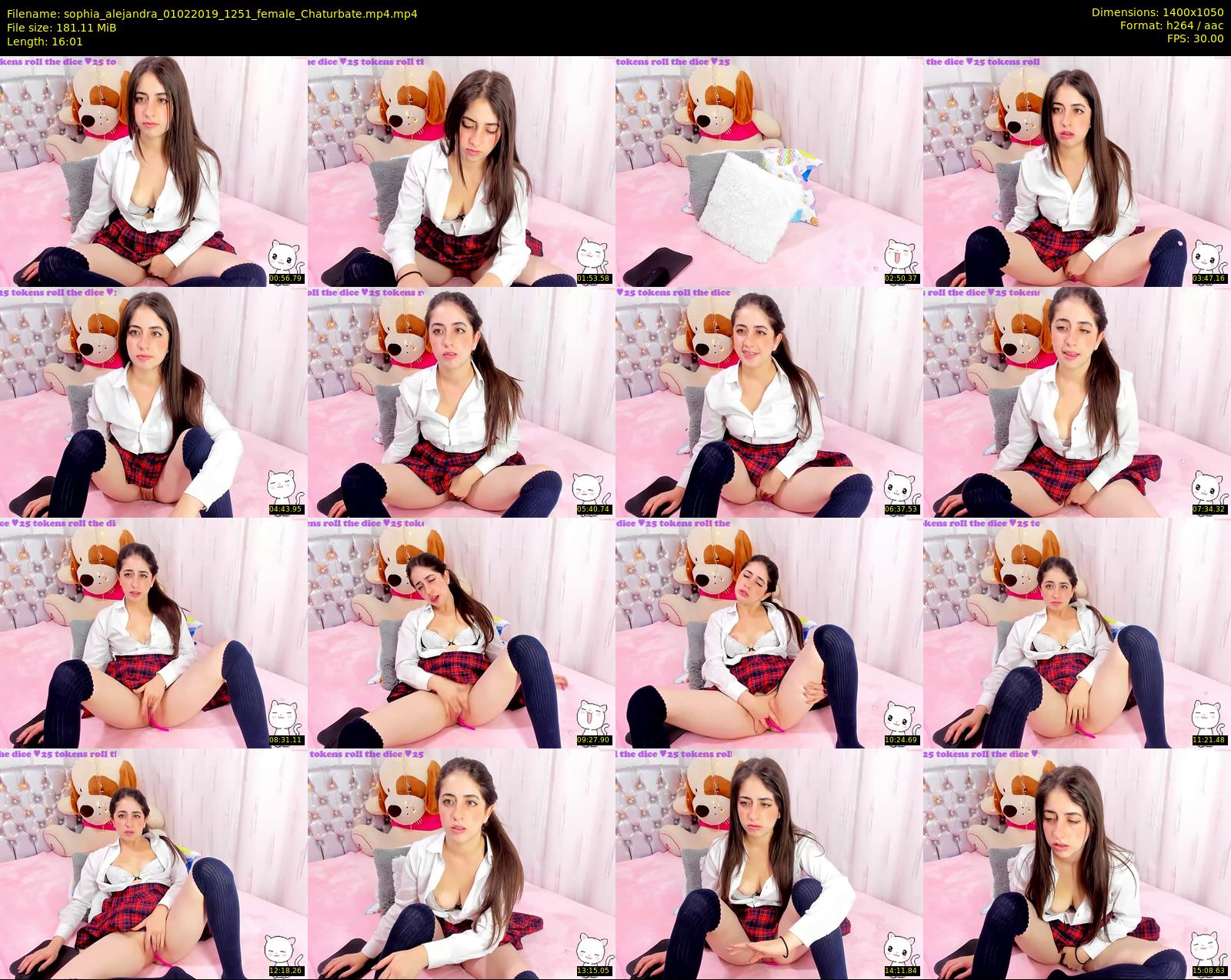 sophia_alejandra — 17 minute Chaturbate female cam show recording, 720p, Feb 1, 2019