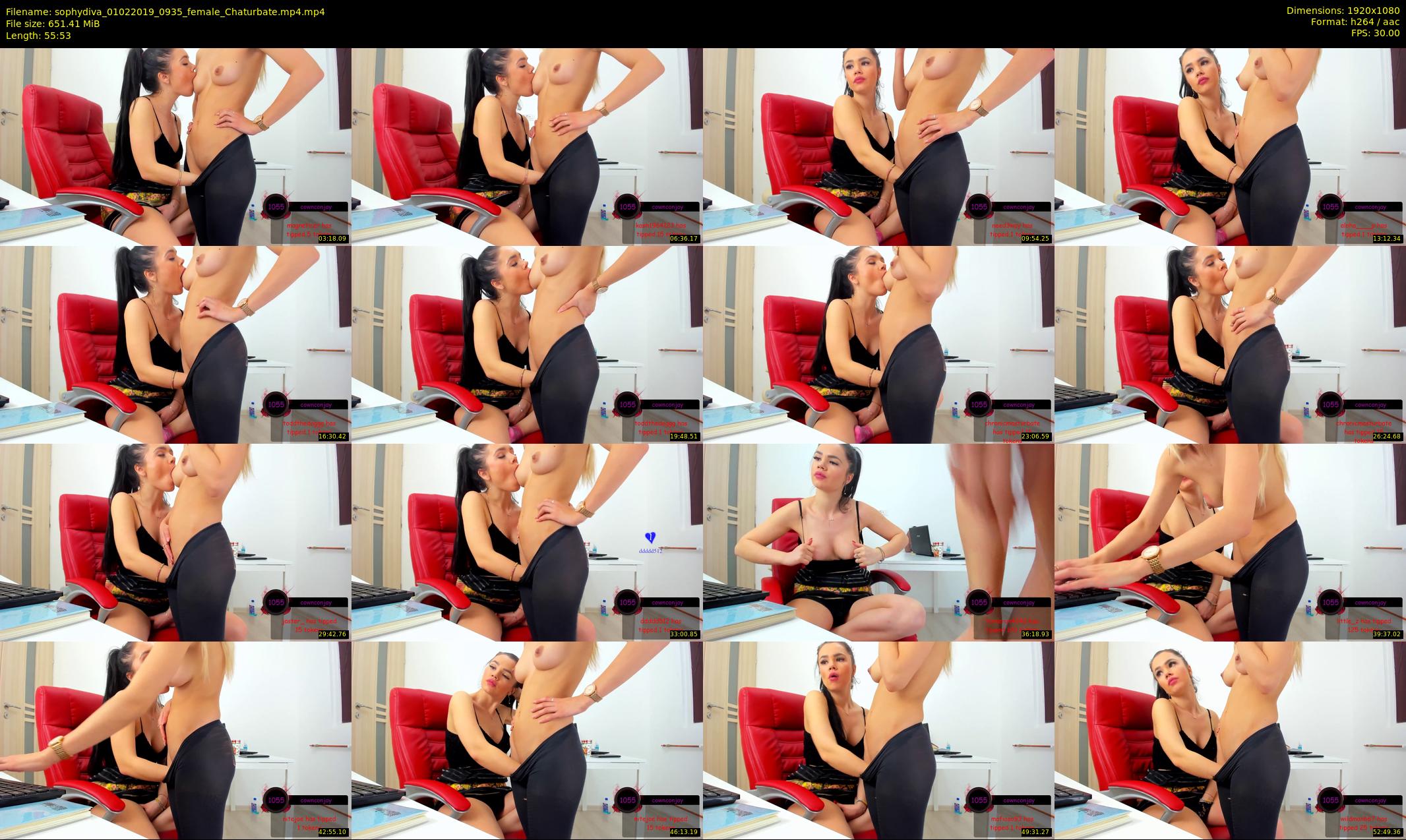 sophydiva — 56 minute Chaturbate female cam show recording, 1080p, Feb 1, 2019