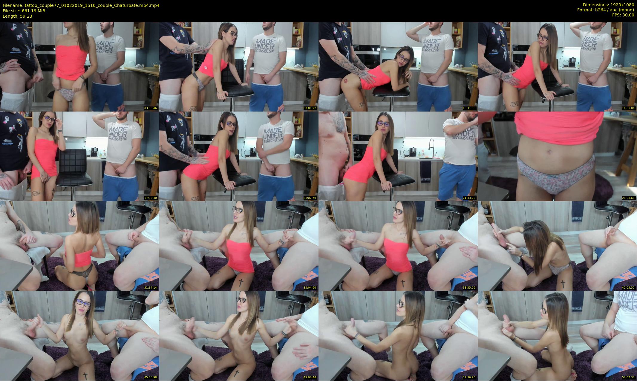 tattoo_couple77 — 60 minute Chaturbate couple cam show recording, 1080p, Feb 1, 2019