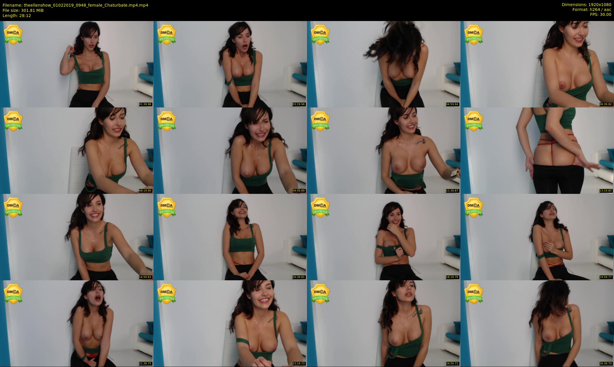 theellenshow — 29 minute Chaturbate female cam show recording, 1080p, Feb 1, 2019