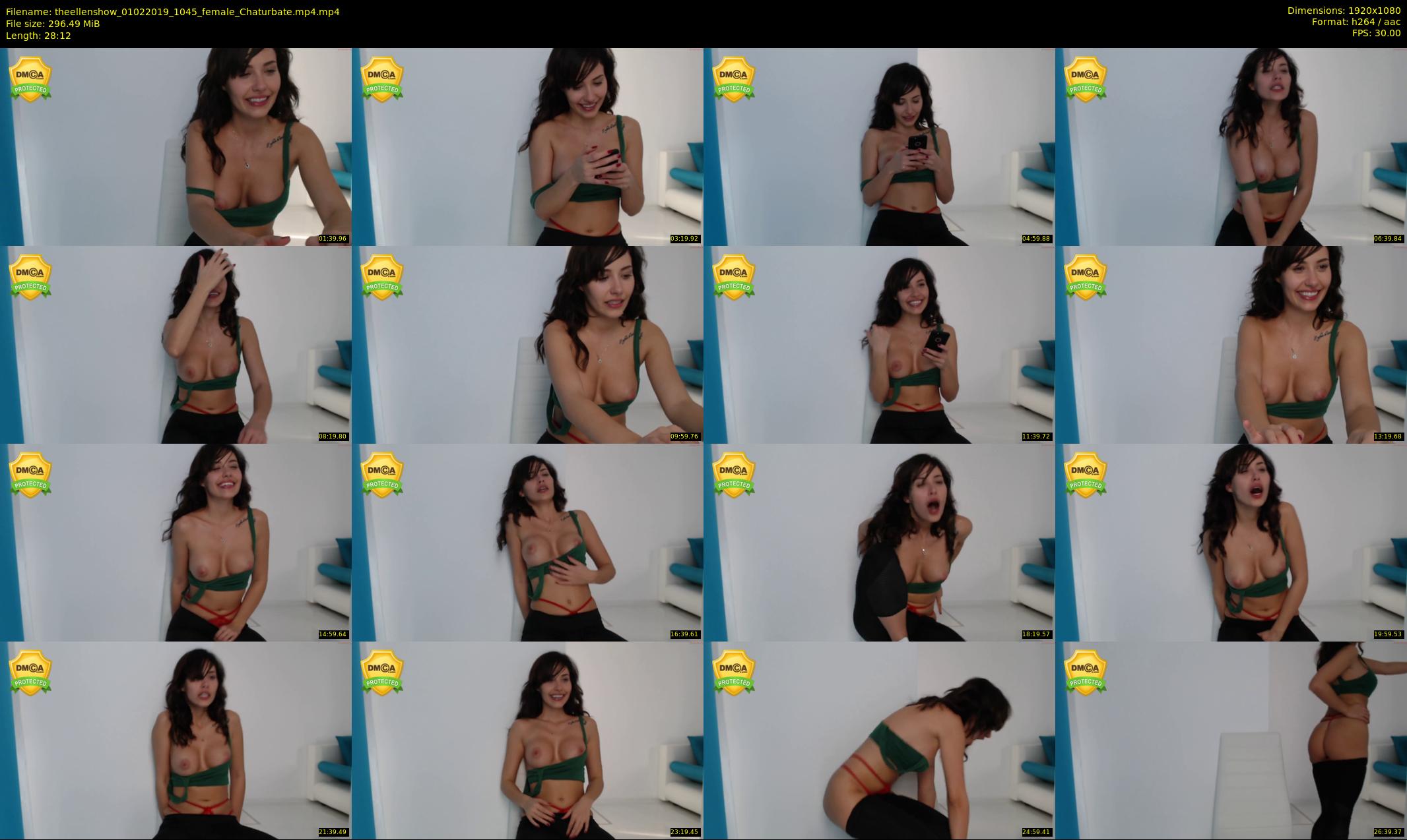 theellenshow — 29 minute Chaturbate female cam show recording, 1080p, Feb 1, 2019