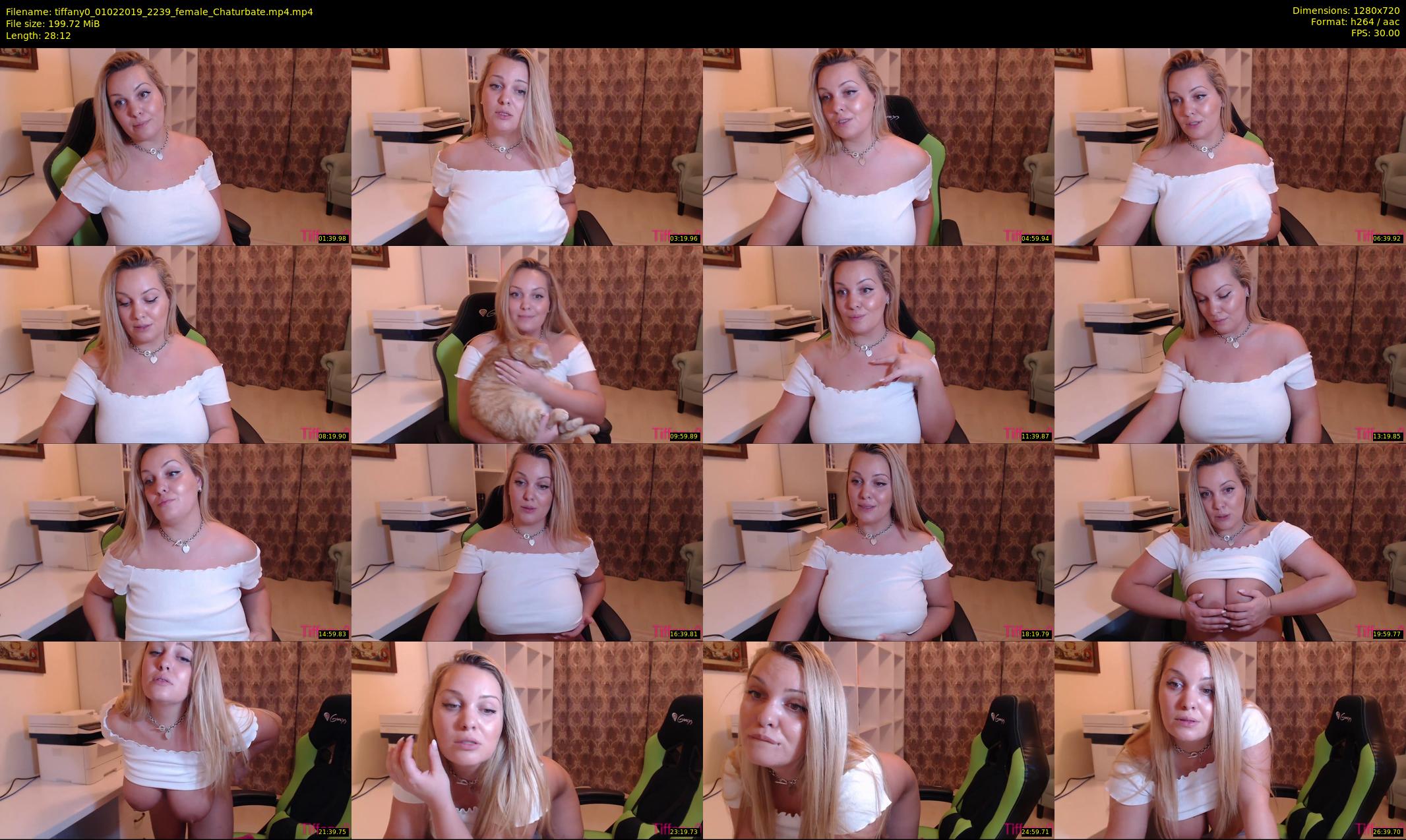 tiffany0 — 29 minute Chaturbate female cam show recording, 720p, Feb 1, 2019