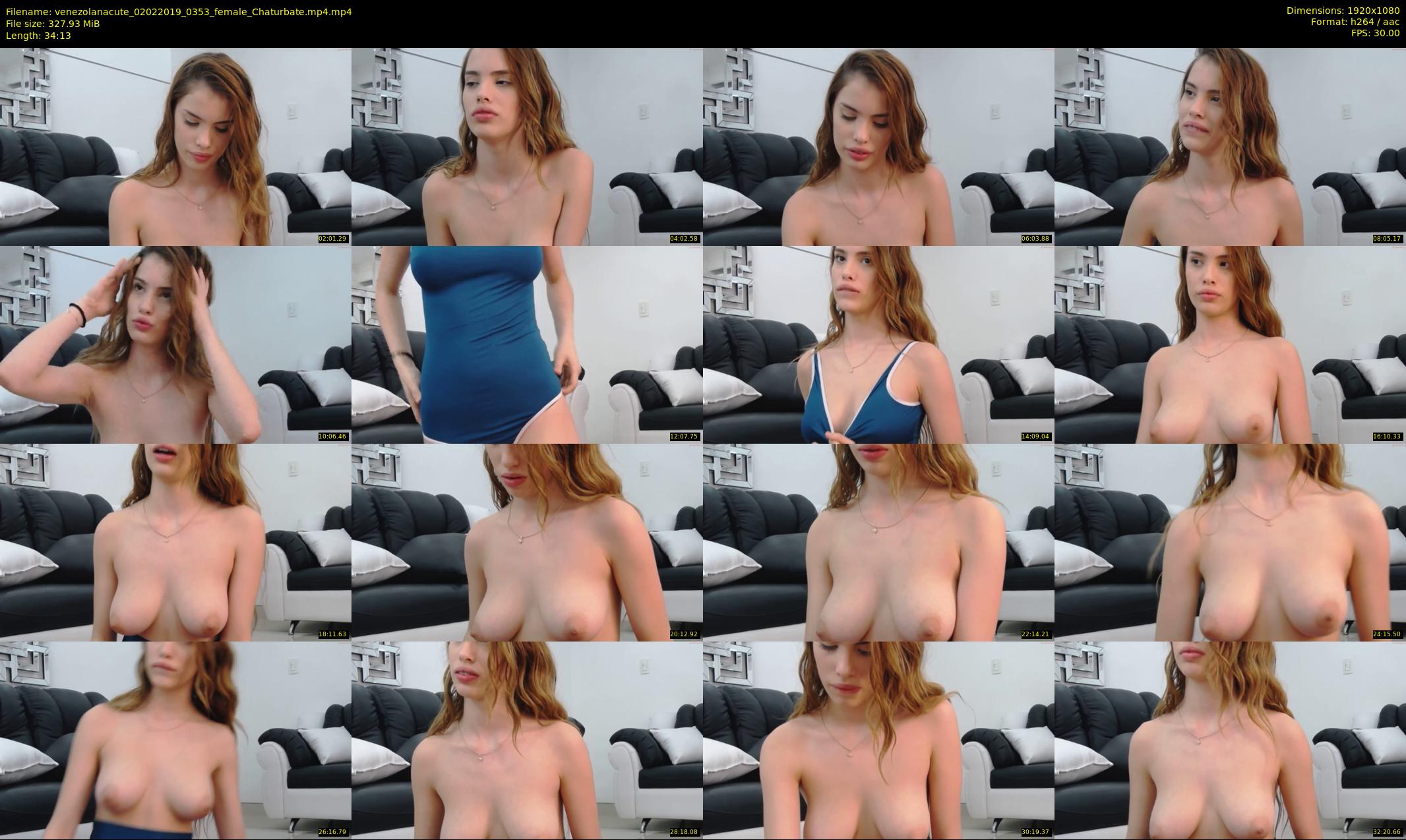 venezolanacute — 35 minute Chaturbate female cam show recording, 1080p, Feb 2, 2019