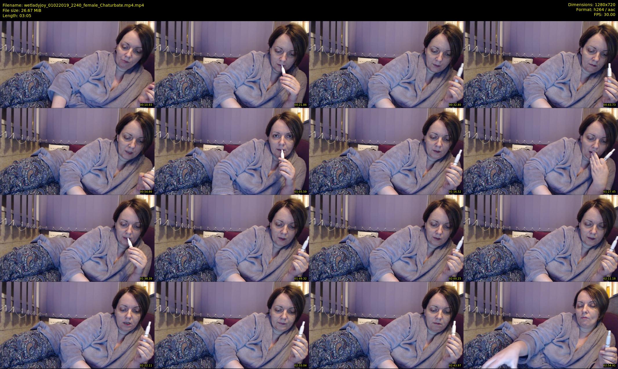 wetladyjoy — 4 minute Chaturbate female cam show recording, 720p, Feb 1, 2019