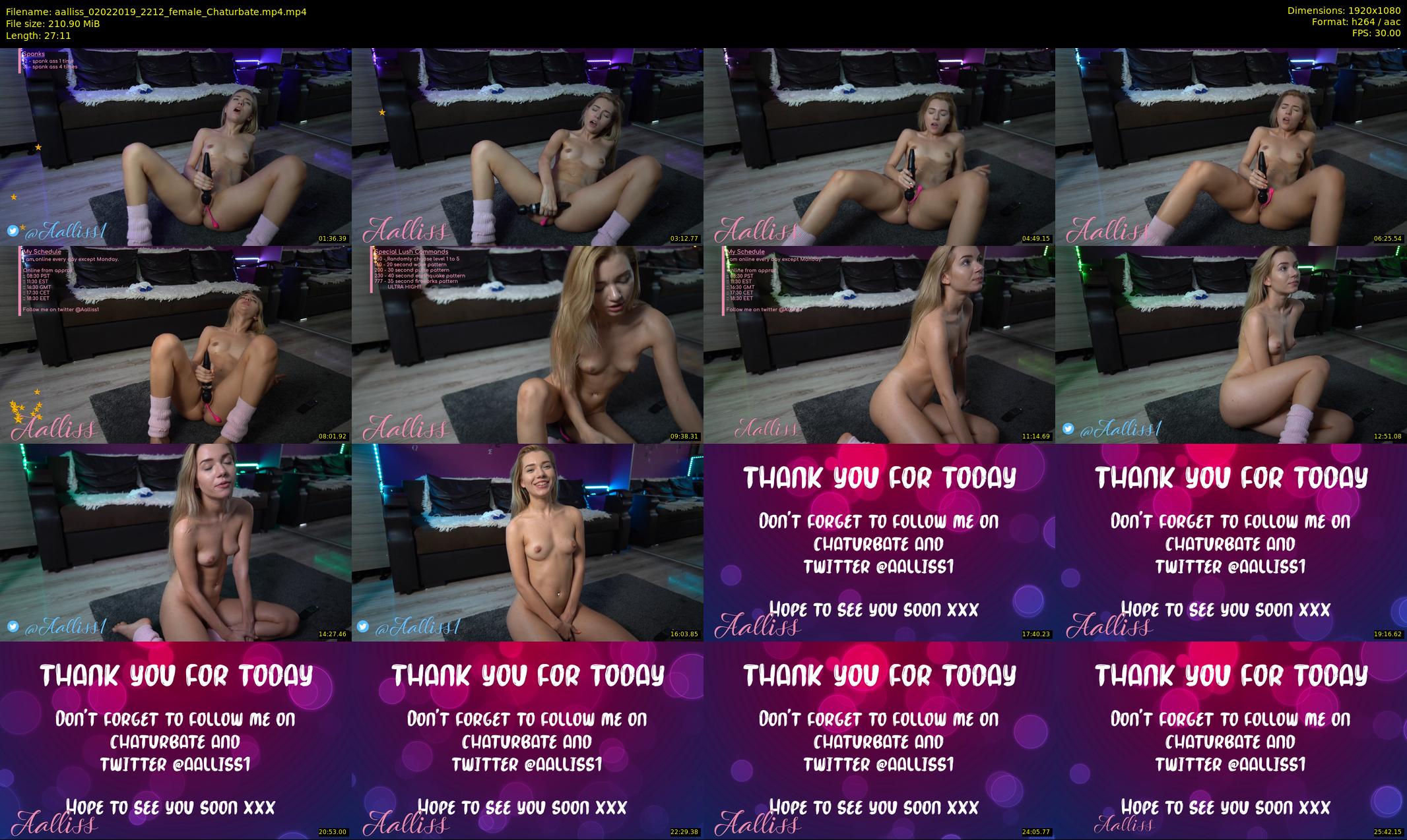 aalliss — 28 minute Chaturbate female cam show recording, 1080p, Feb 2, 2019