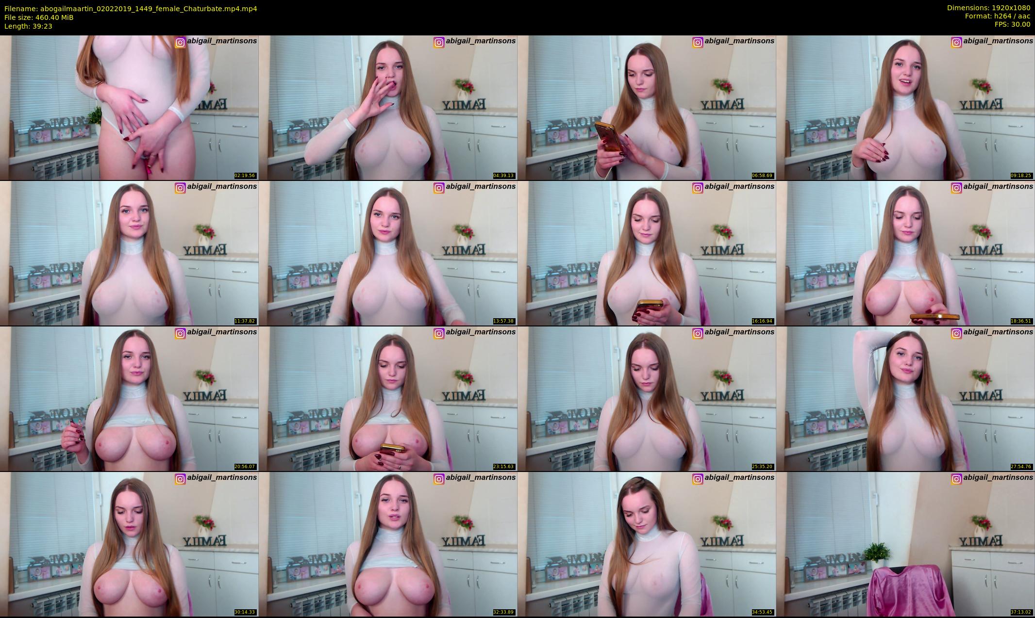 abogailmaartin — 40 minute Chaturbate female cam show recording, 1080p, Feb 2, 2019