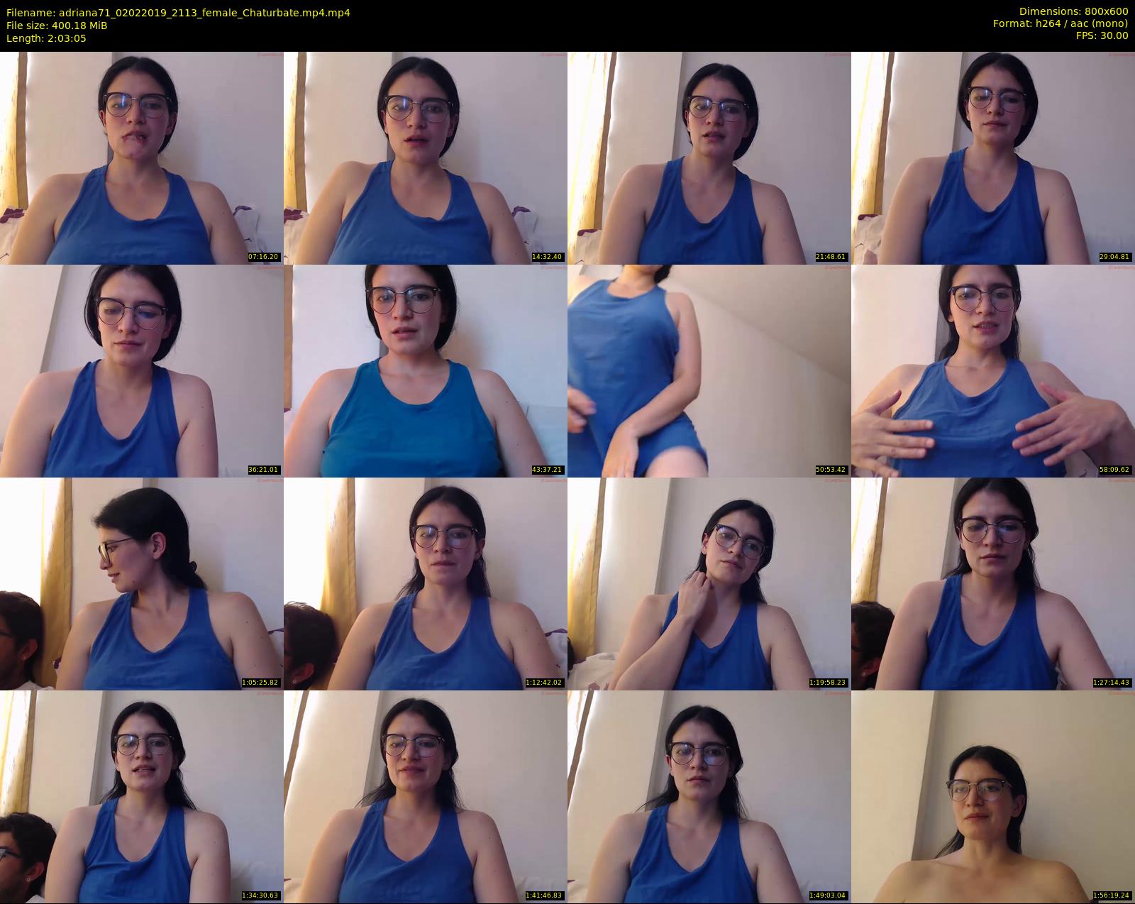 adriana71 — 124 minute Chaturbate couple cam show recording, 480p, Feb 2, 2019