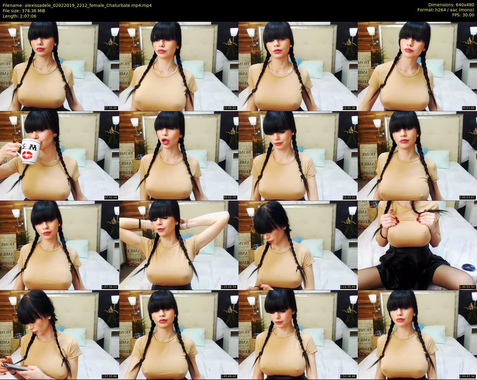 alexissadele — 128 minute Chaturbate female cam show recording, 480p, Feb 2, 2019
