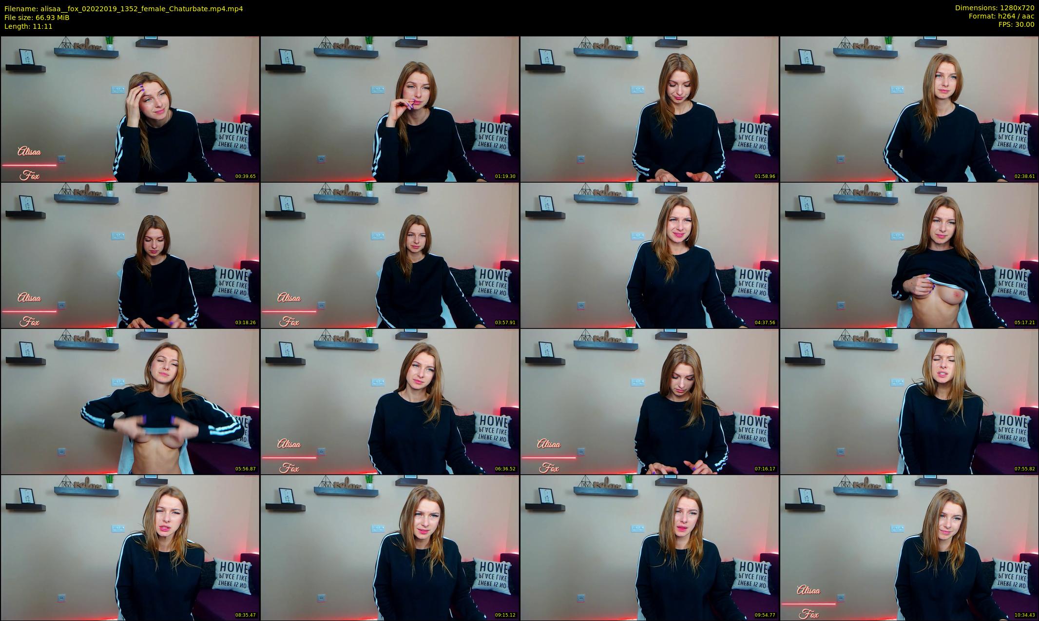 alisaa__fox — 12 minute Chaturbate female cam show recording, 720p, Feb 2, 2019