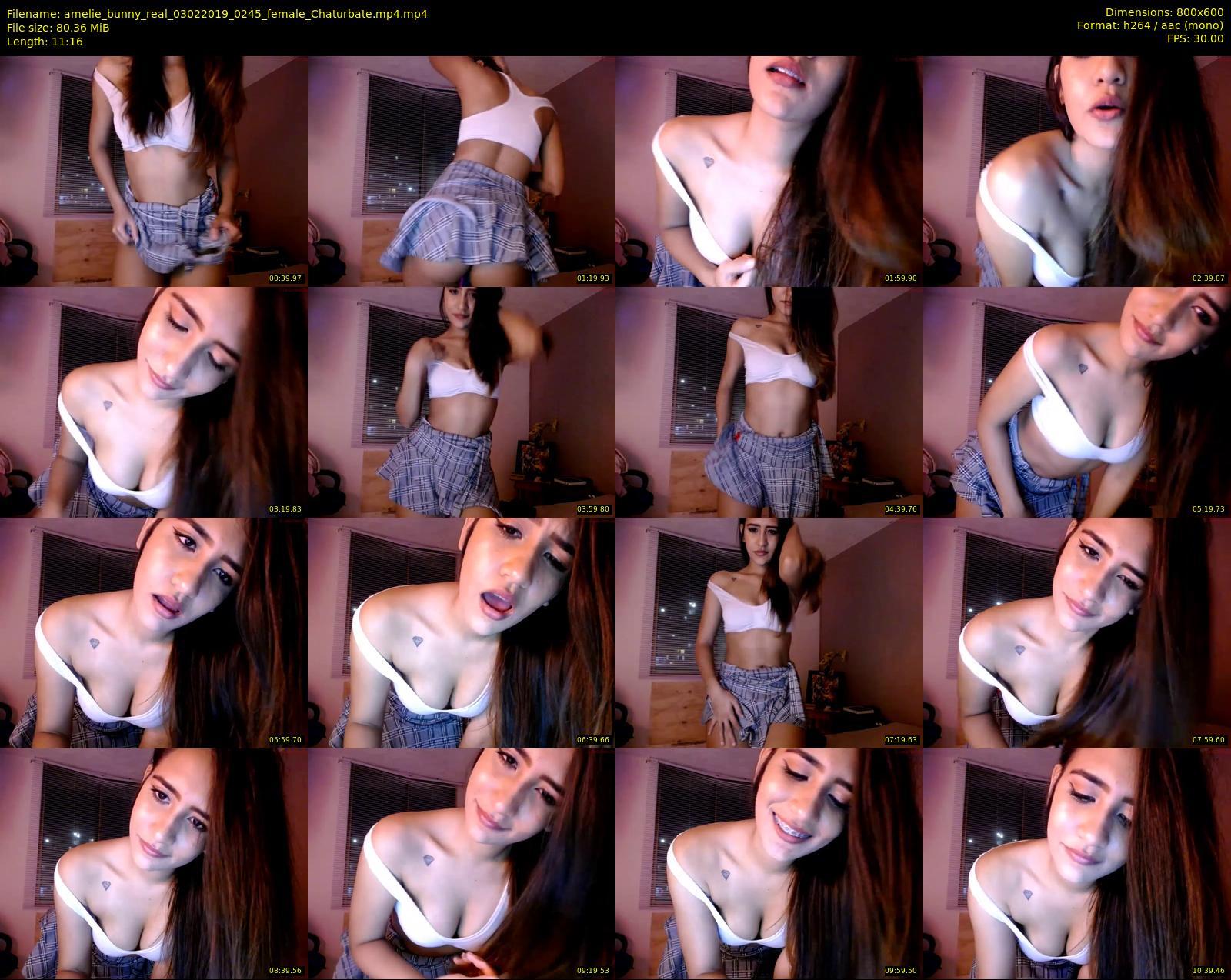 amelie_bunny_real — 12 minute Chaturbate female cam show recording, 480p, Feb 3, 2019