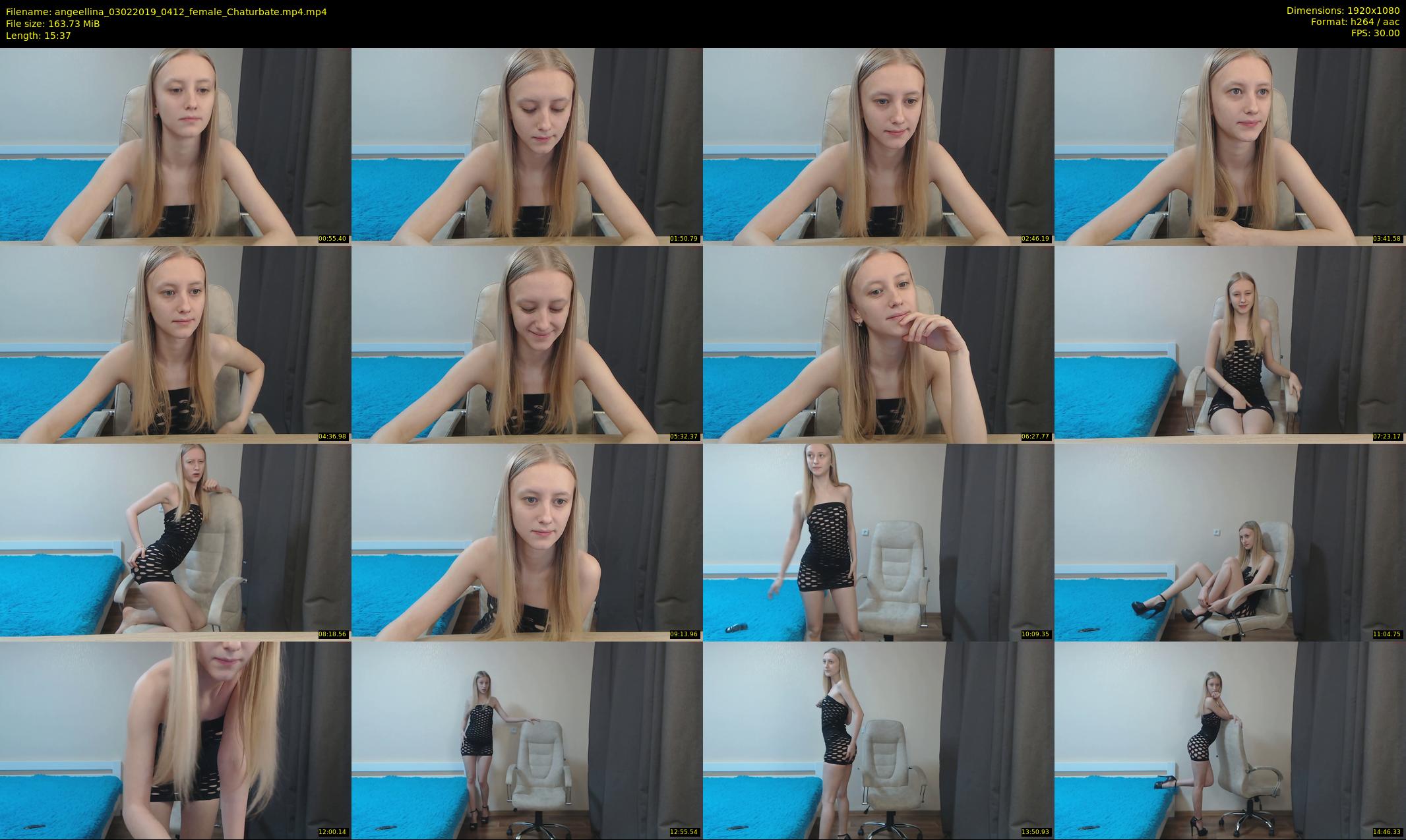 angeellina — 16 minute Chaturbate female cam show recording, 1080p, Feb 3, 2019