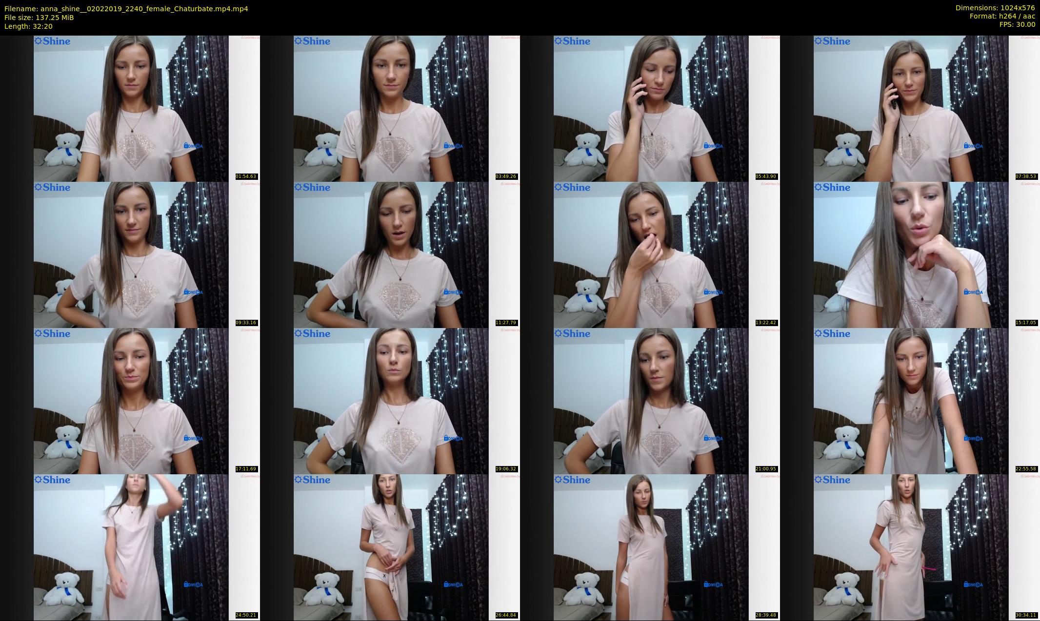 anna_shine_ — 33 minute Chaturbate female cam show recording, 480p, Feb 2, 2019