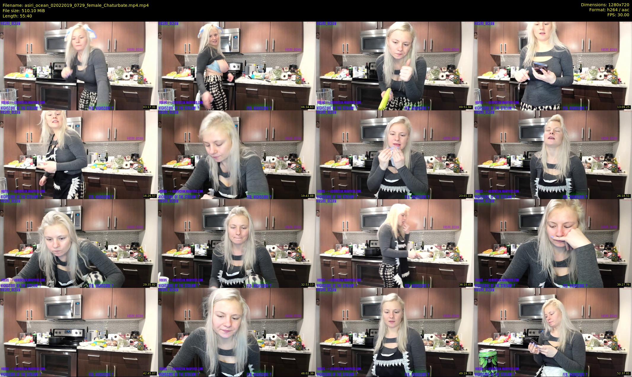 asiri_ocean — 56 minute Chaturbate female cam show recording, 720p, Feb 2, 2019