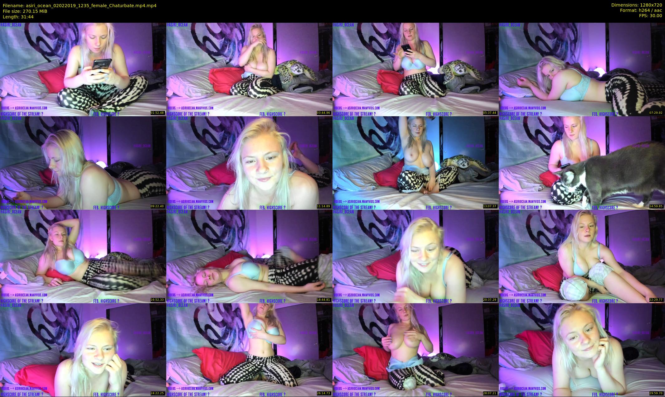 asiri_ocean — 32 minute Chaturbate female cam show recording, 720p, Feb 2, 2019