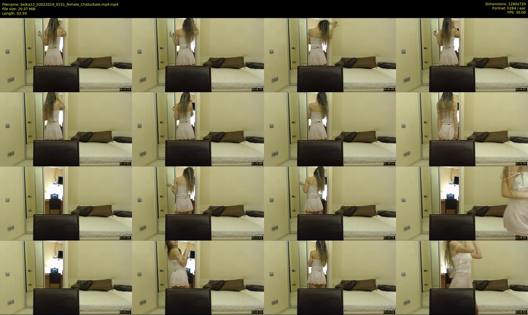 belka22 — 4 minute Chaturbate female cam show recording, 720p, Feb 3, 2019